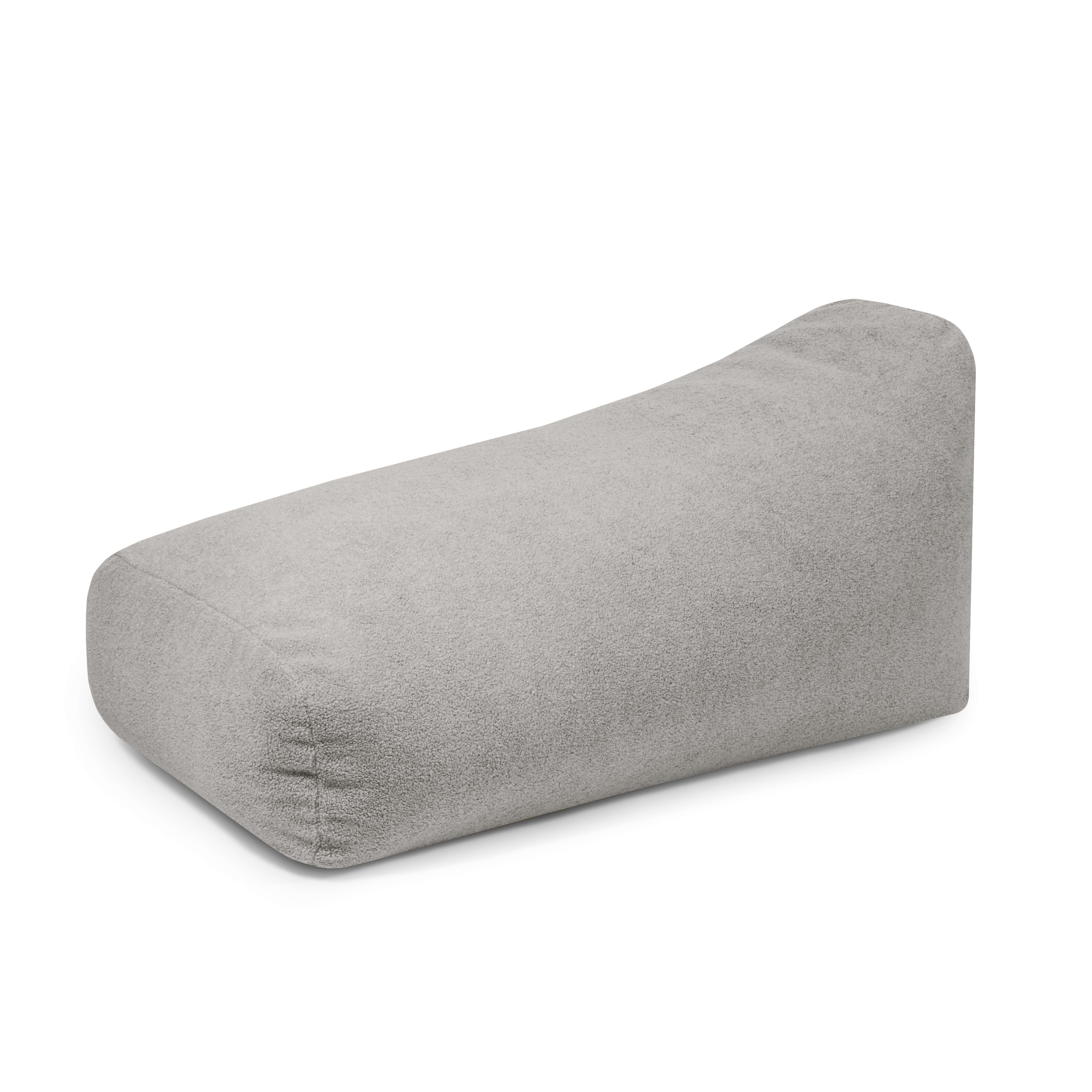 Foam Bean bag Snug Long 130 Teddy White Grey