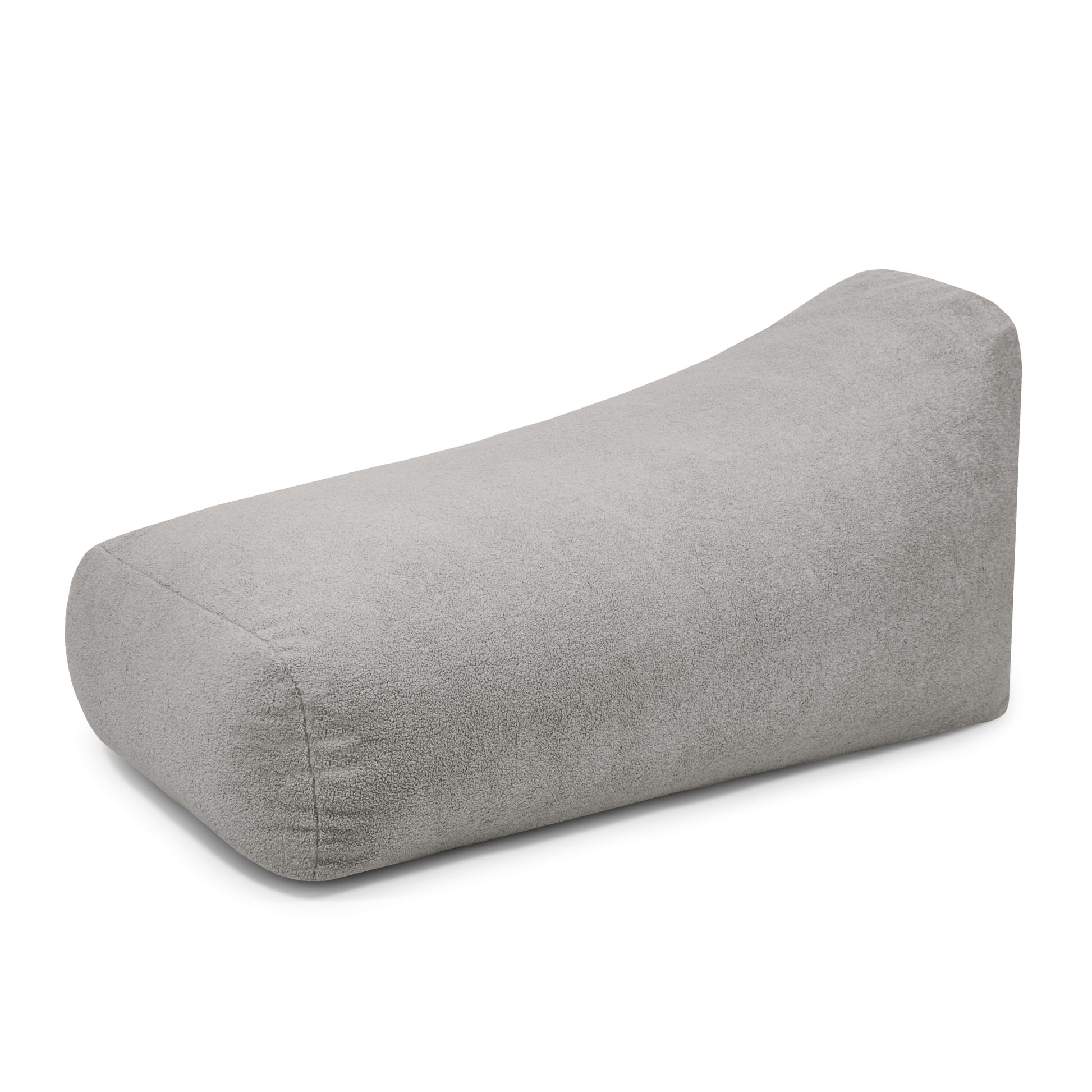Foam Bean bag Snug Long 140 Teddy White Grey