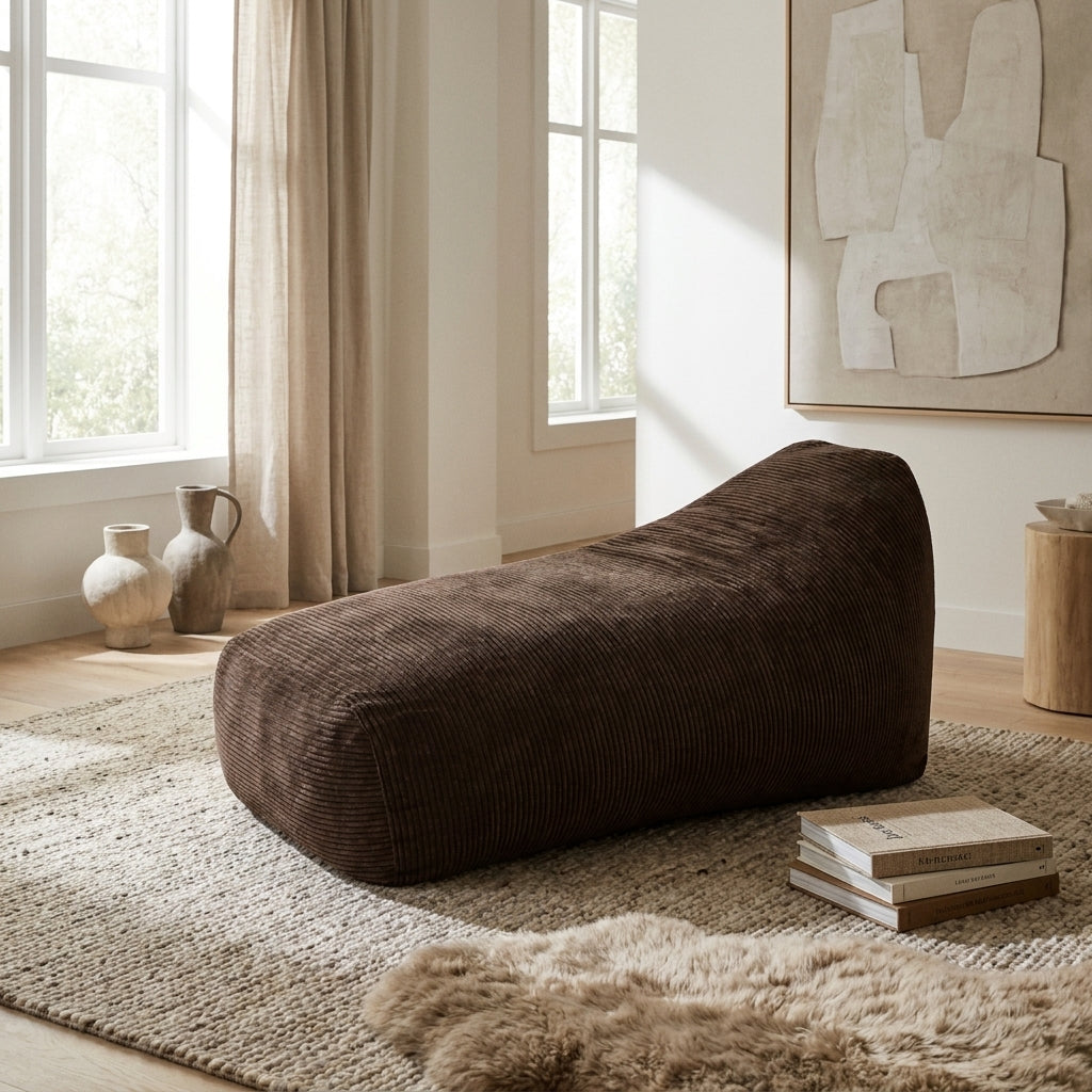 Fåtölj Sittsäck Snug Long 140 Waves Chocolate