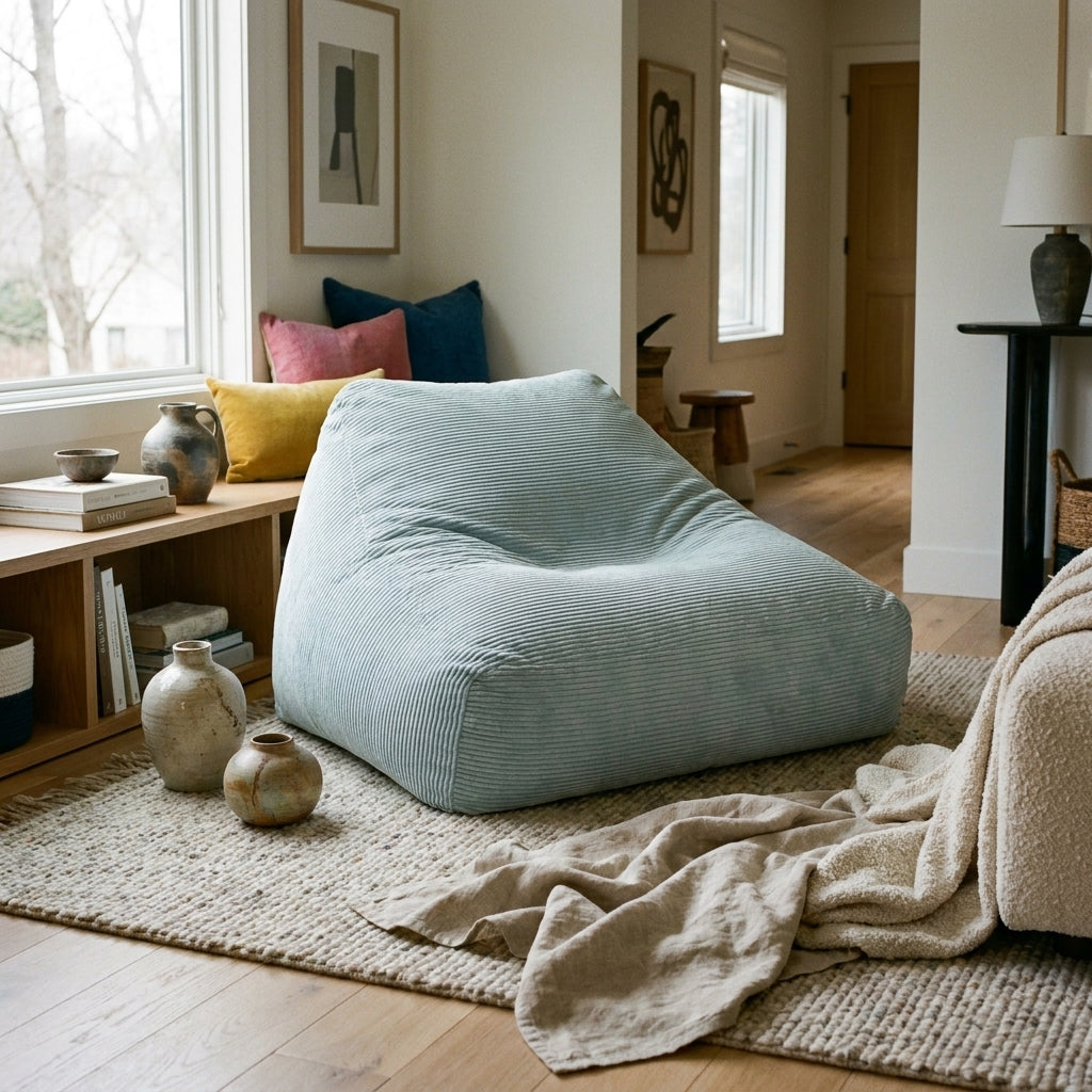 Fåtölj Sittsäck Soffa Snug Waves Mint