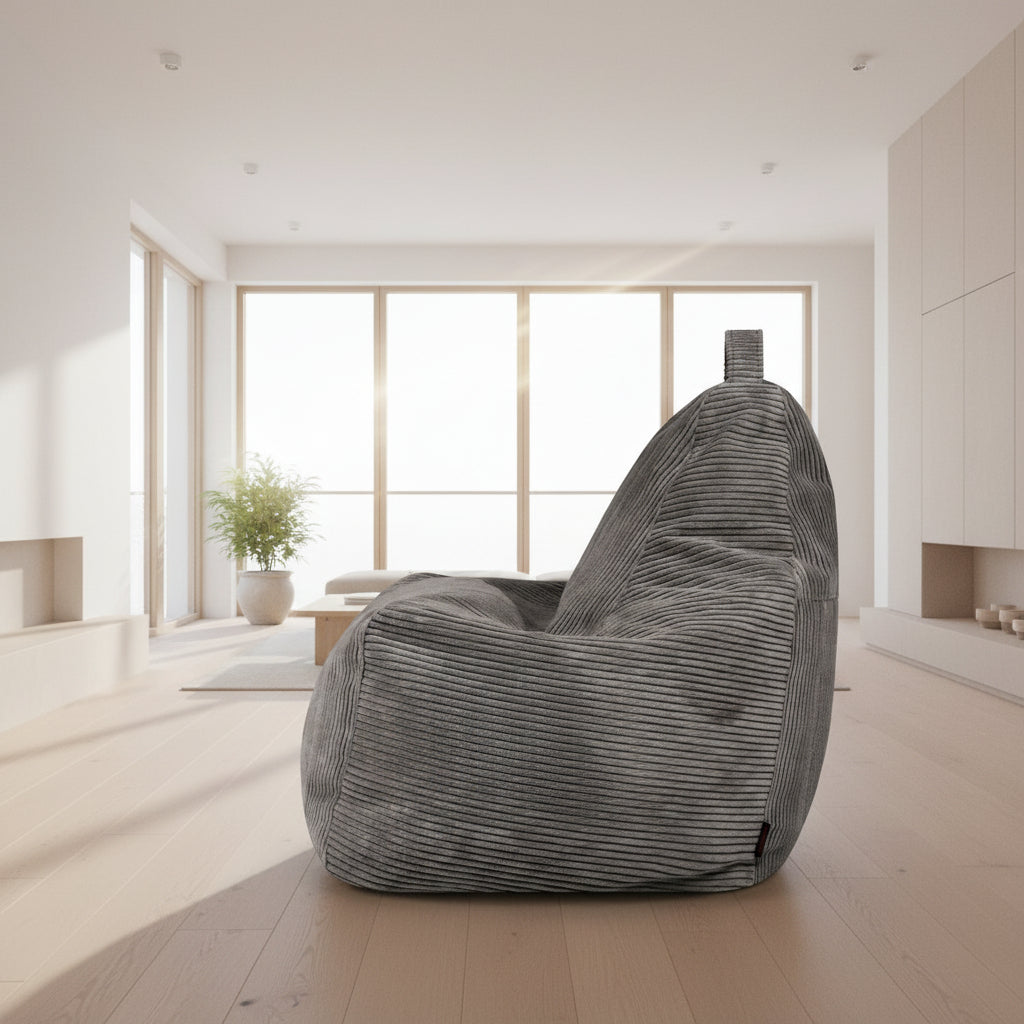 Sittsäck Play Waves Dark Grey