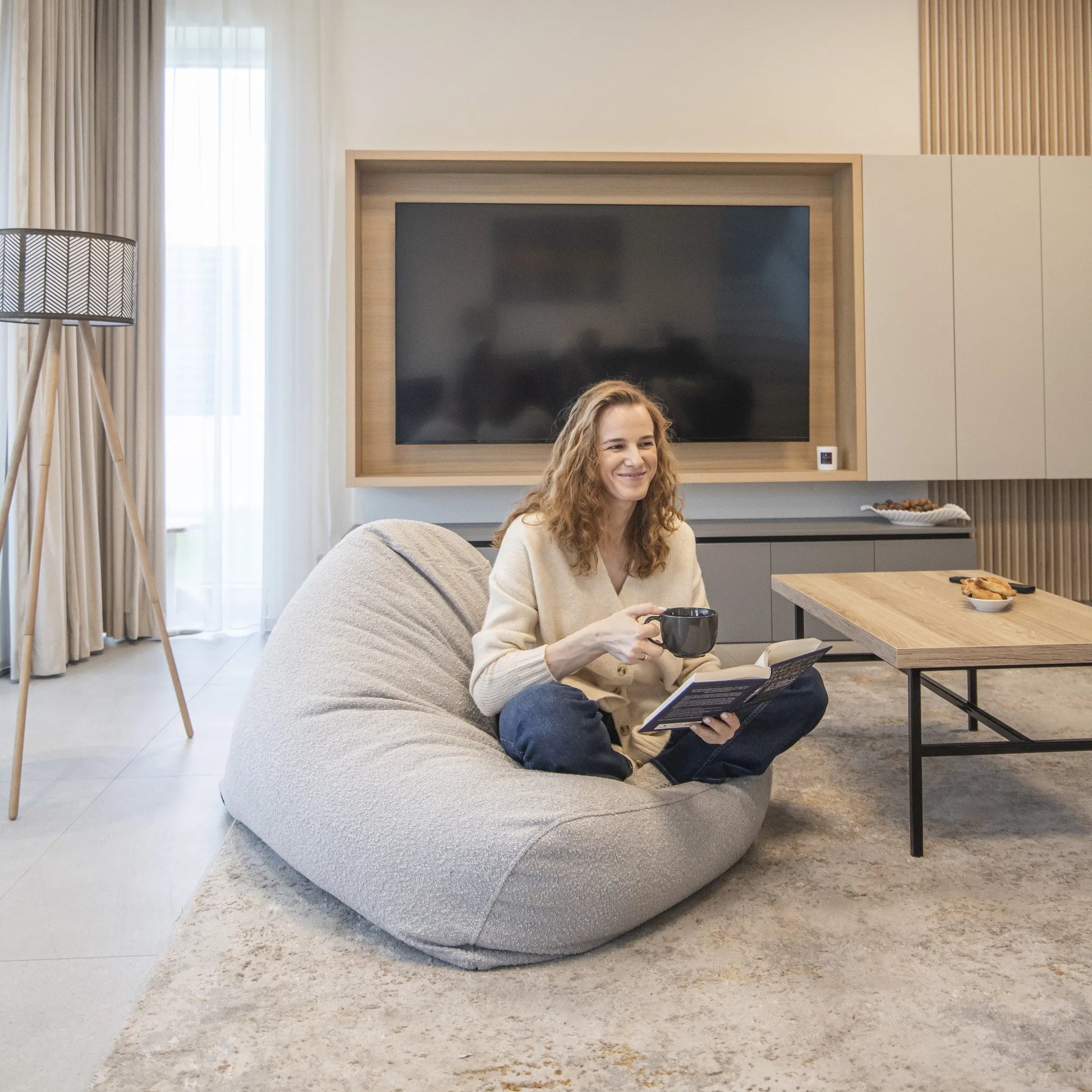 Fåtölj Sittsäck Snug 100 Madu Cream-Bean bags-Slowdown