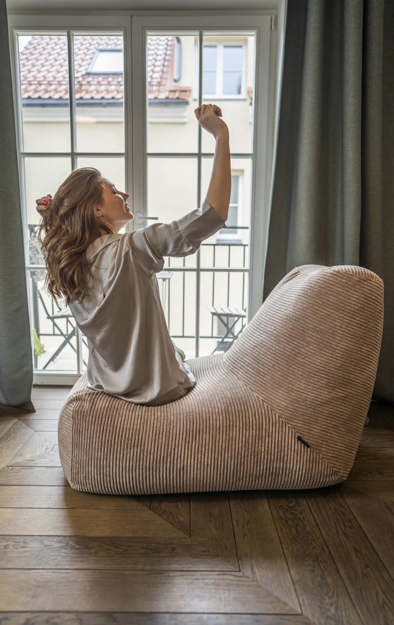 Sittsäck Tube Waves Sand-Bean bags-Slowdown