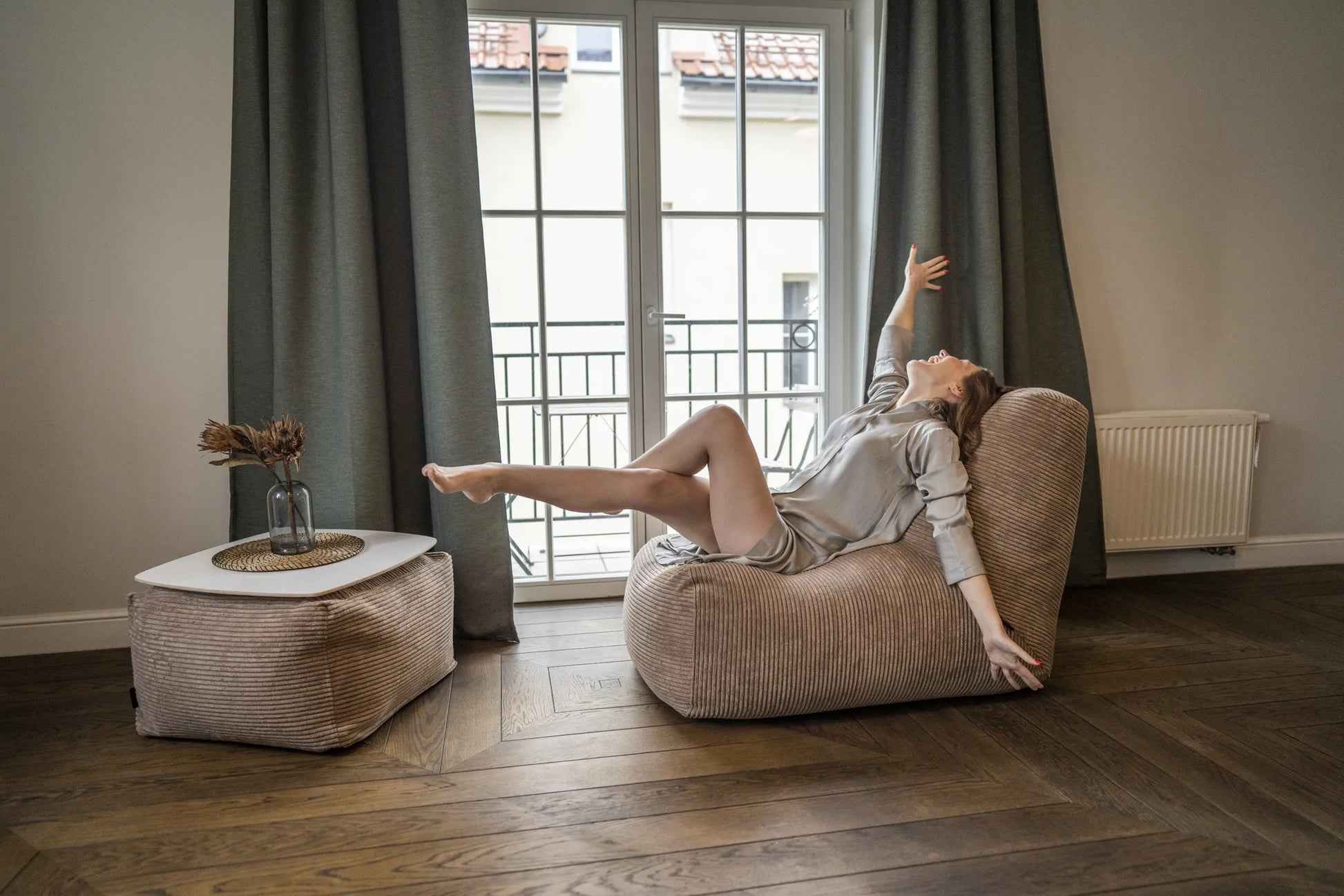 Sittsäck Tube Waves Sand-Bean bags-Slowdown