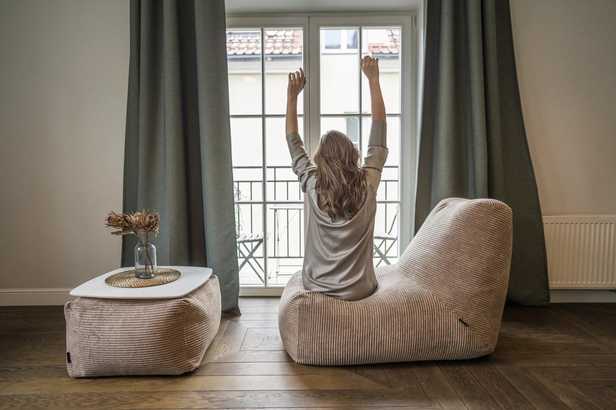 Sittsäck Tube Waves Sand-Bean bags-Slowdown