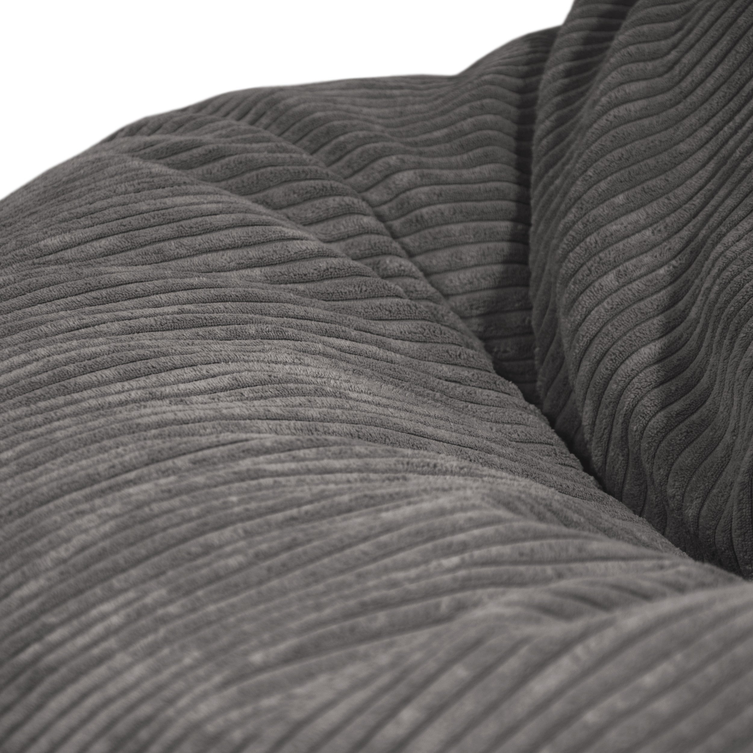 Foam Bean Bag Om 110 Waves Dark Grey