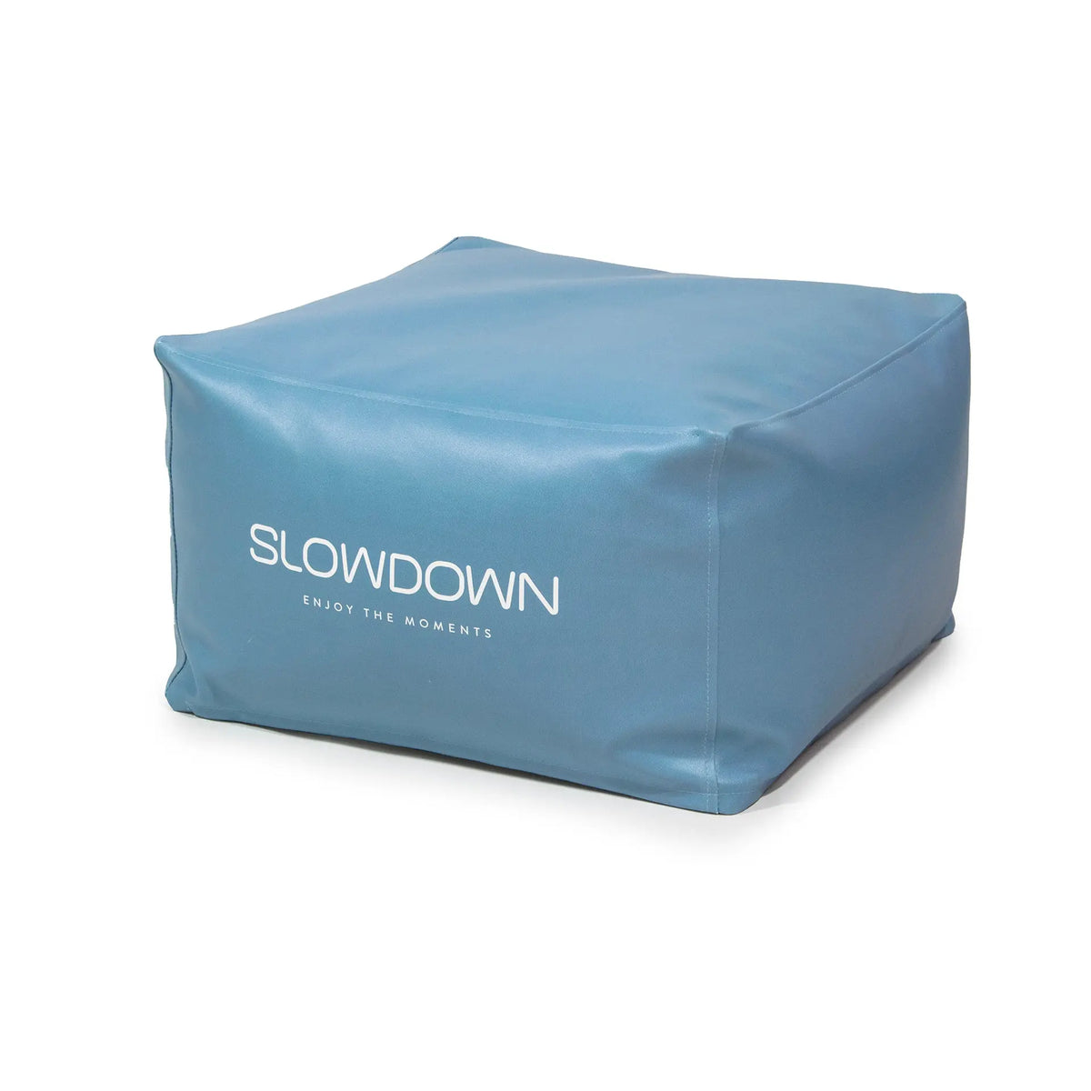 Softbox fyrkantig sittpuff Cape med tryck 65x65x37cm SLOWDOWN
