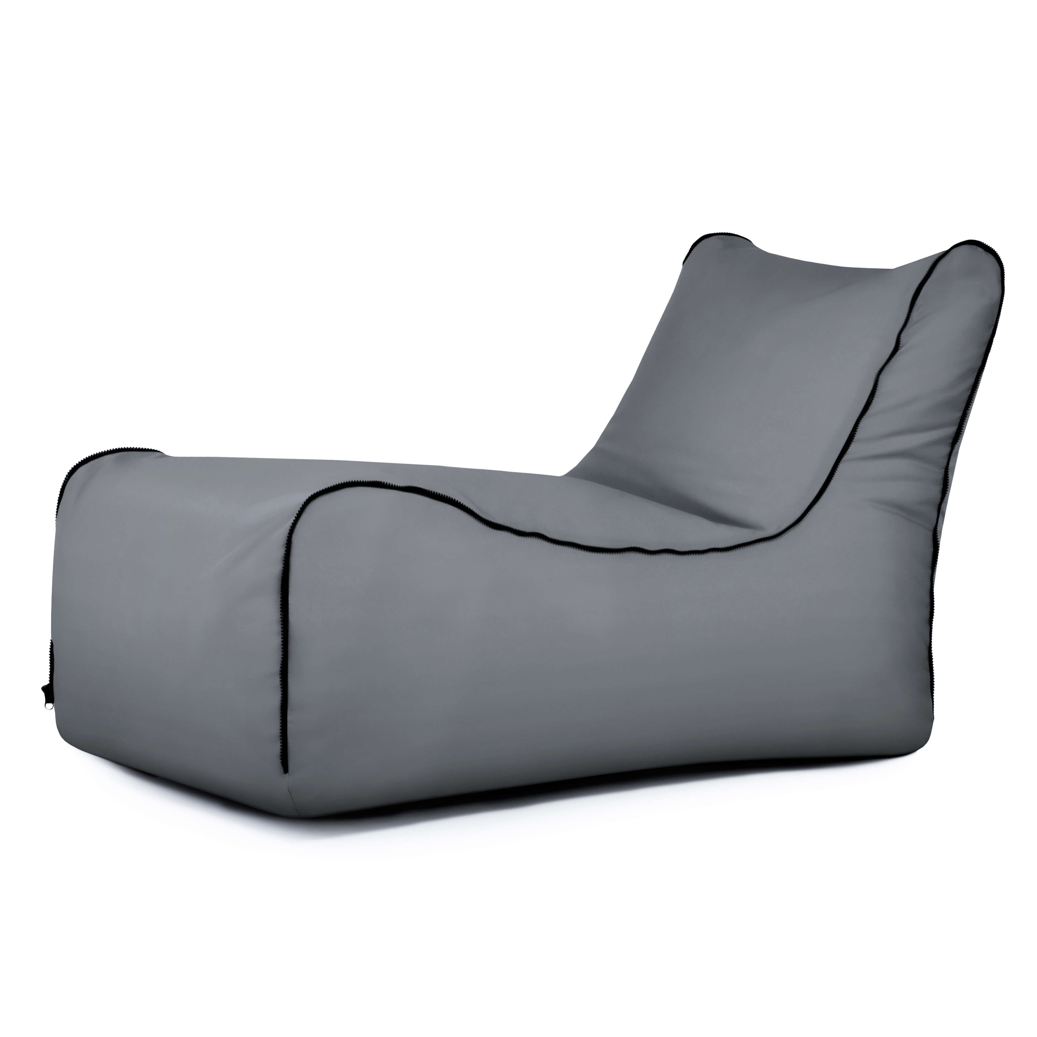Bean bag Lounge Zip Outside Grey