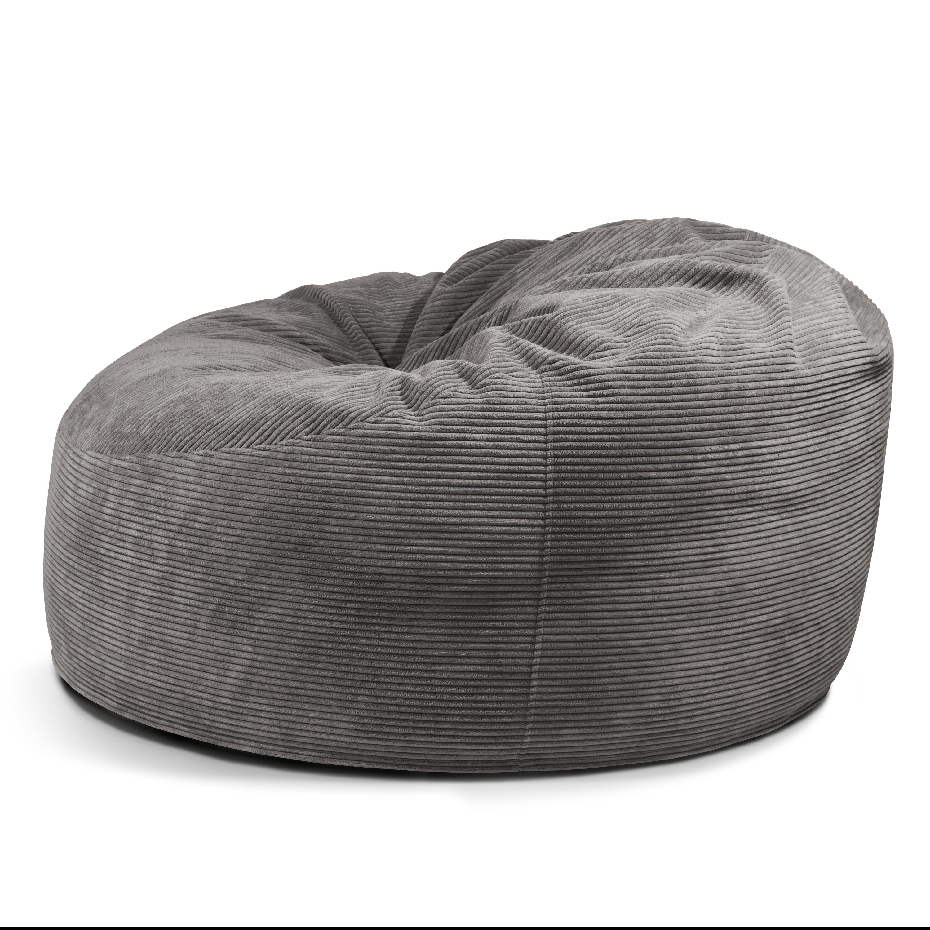 Foam Bean Bag Om 135 Waves Dark Grey