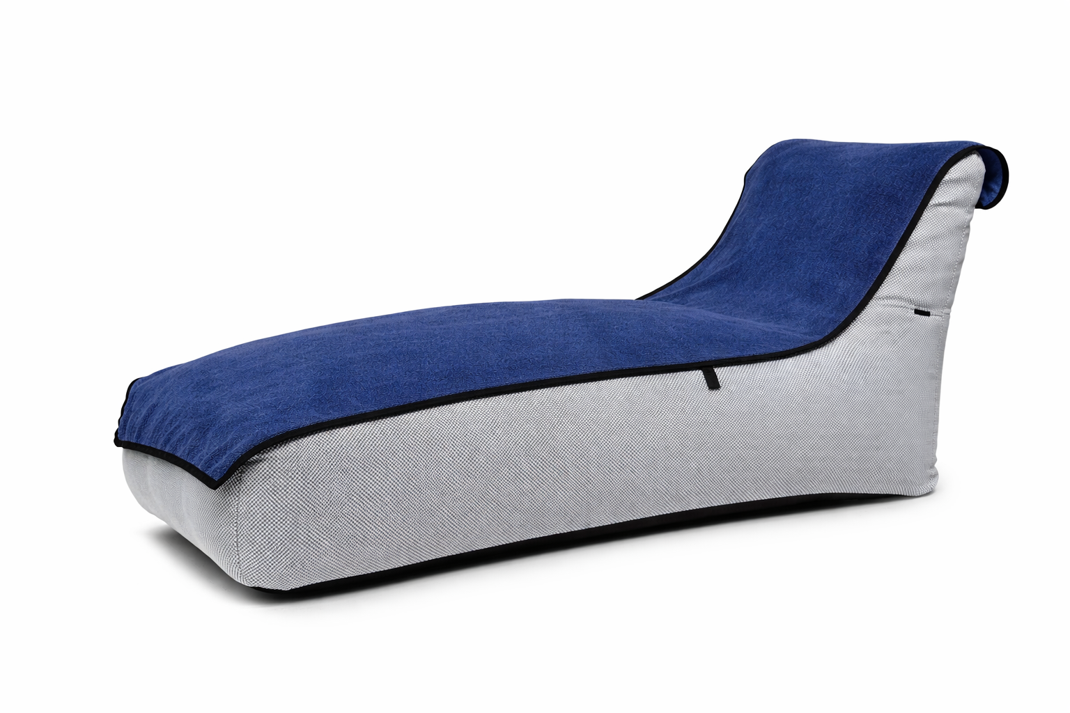 Premium strandhanddukar för solsäng och strand Navy 230x95 cm på en solsäng