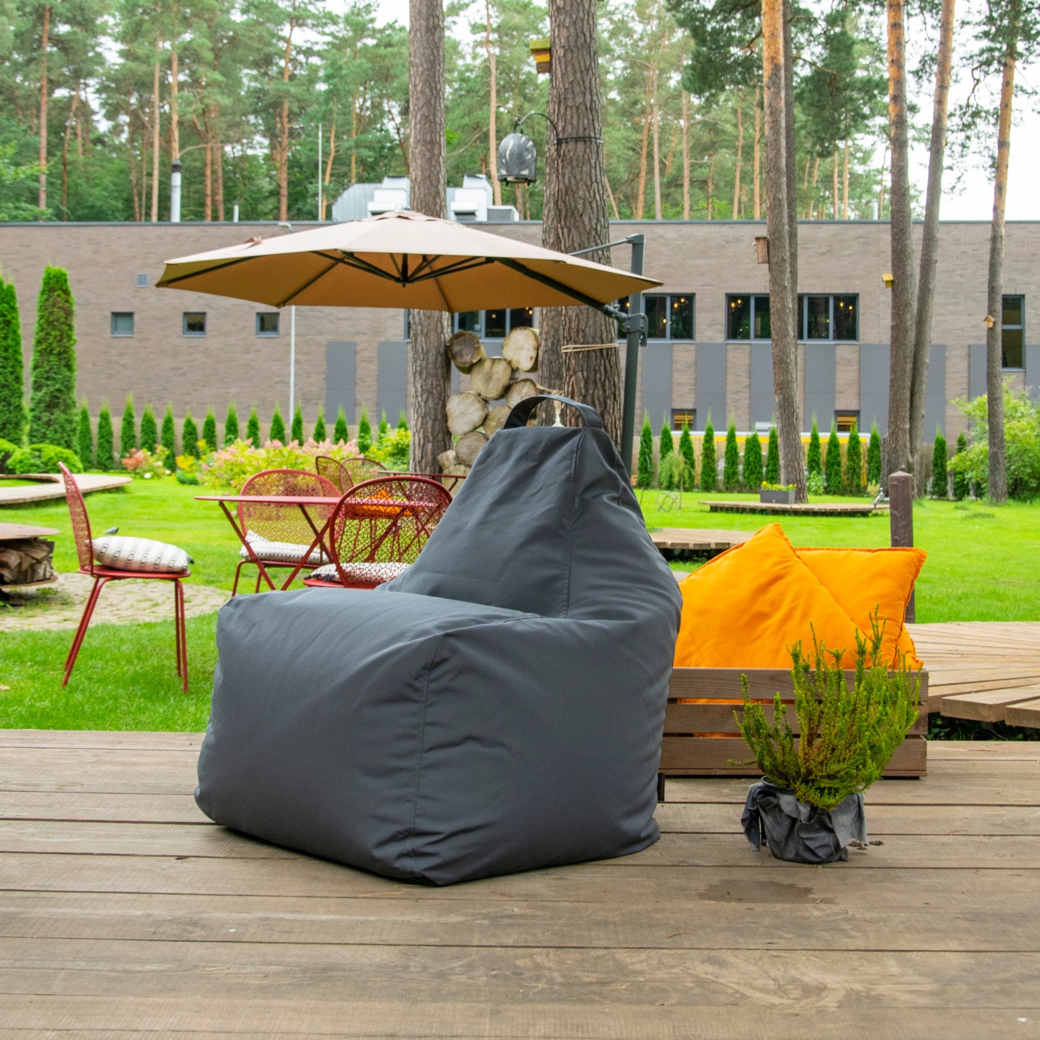 Sittsäck Play Colorin Dark Grey