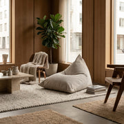 Sittsäck Razz Waves White Grey