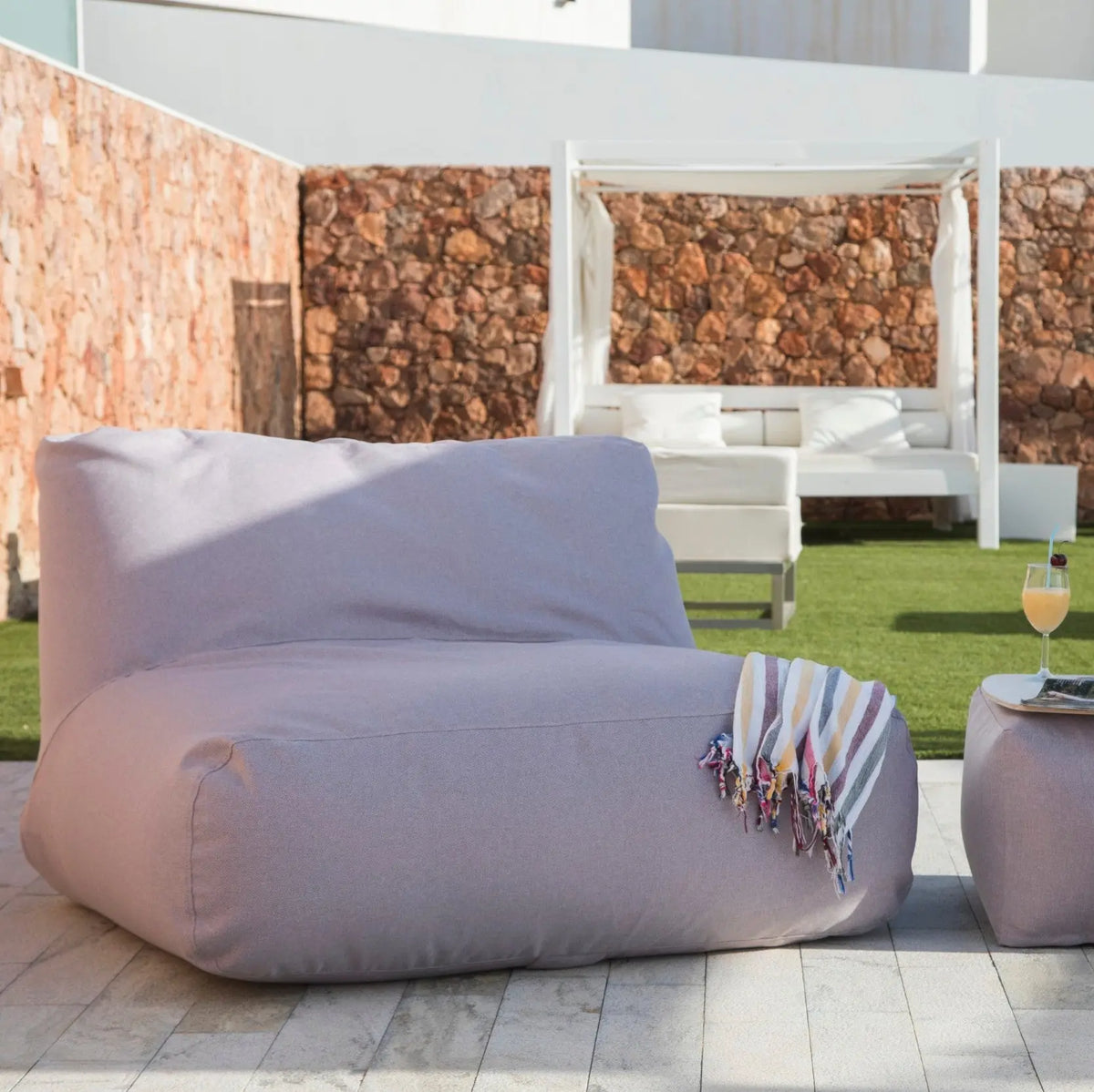 Sittsäck Soffa Tube Riviera Flamingo Pink SLOWDOWN