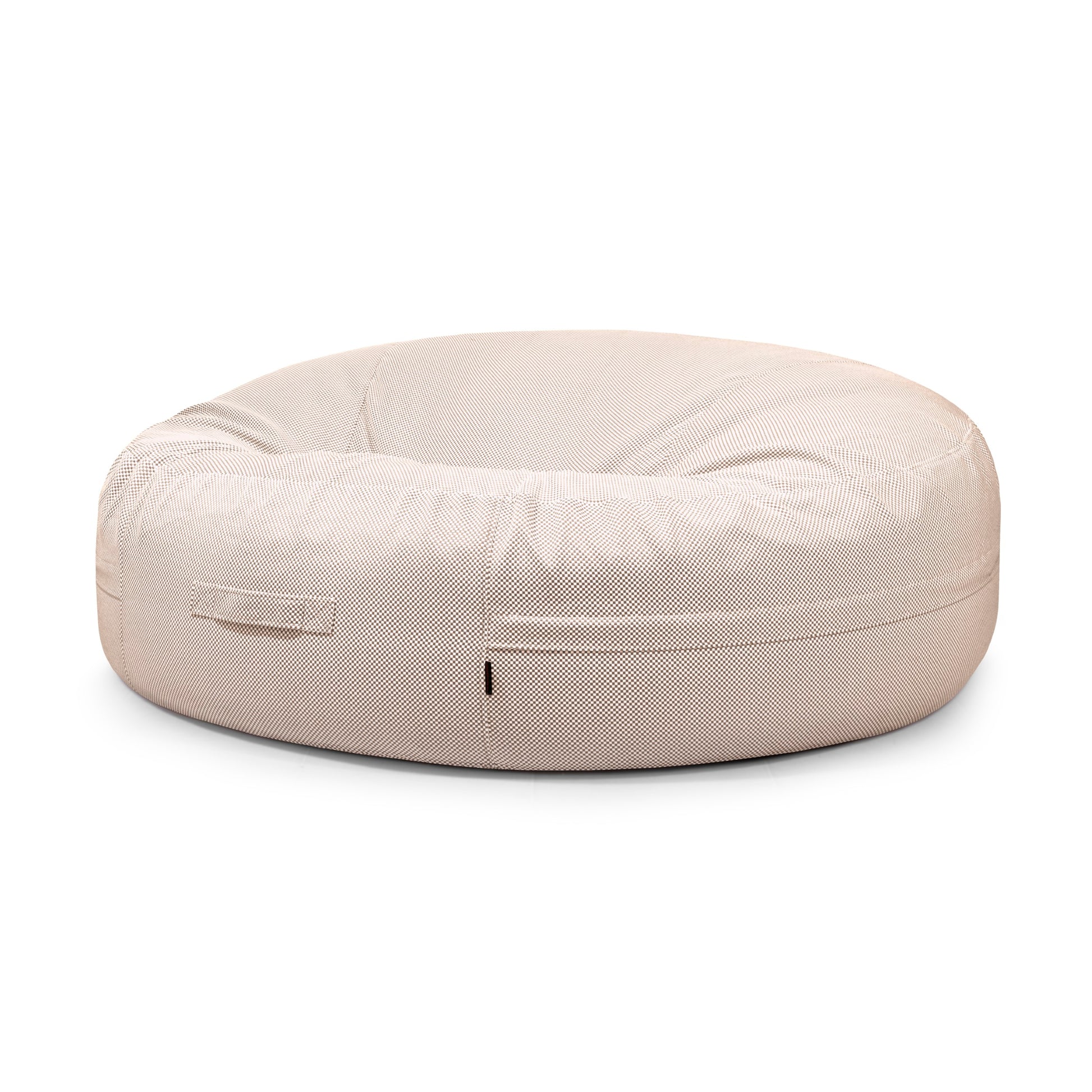 jättesaccosäck Capri beige, rund och bekväm sittsäck i beige färg, idealisk för hela familjen.
