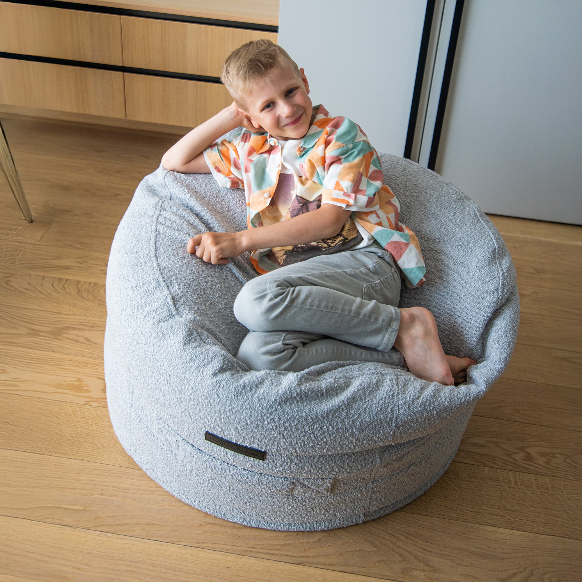 Barnfåtölj Roll 80 Madu Light Grey