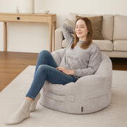 Sittsäck Roll 80 Waves White Grey