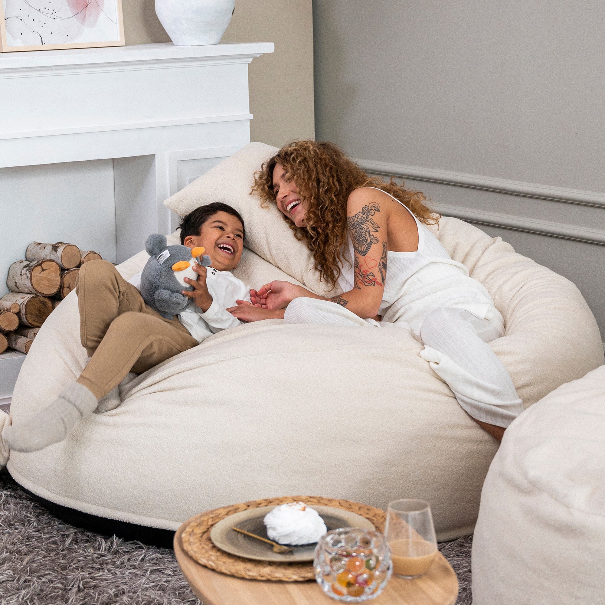 Sittsäck Teddy Om 135 Cream