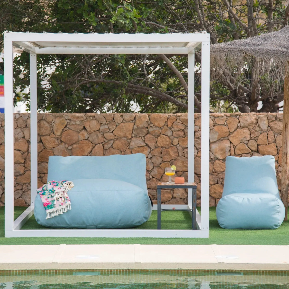 Sittsäck Soffa Tube Riviera Aquamarine SLOWDOWN