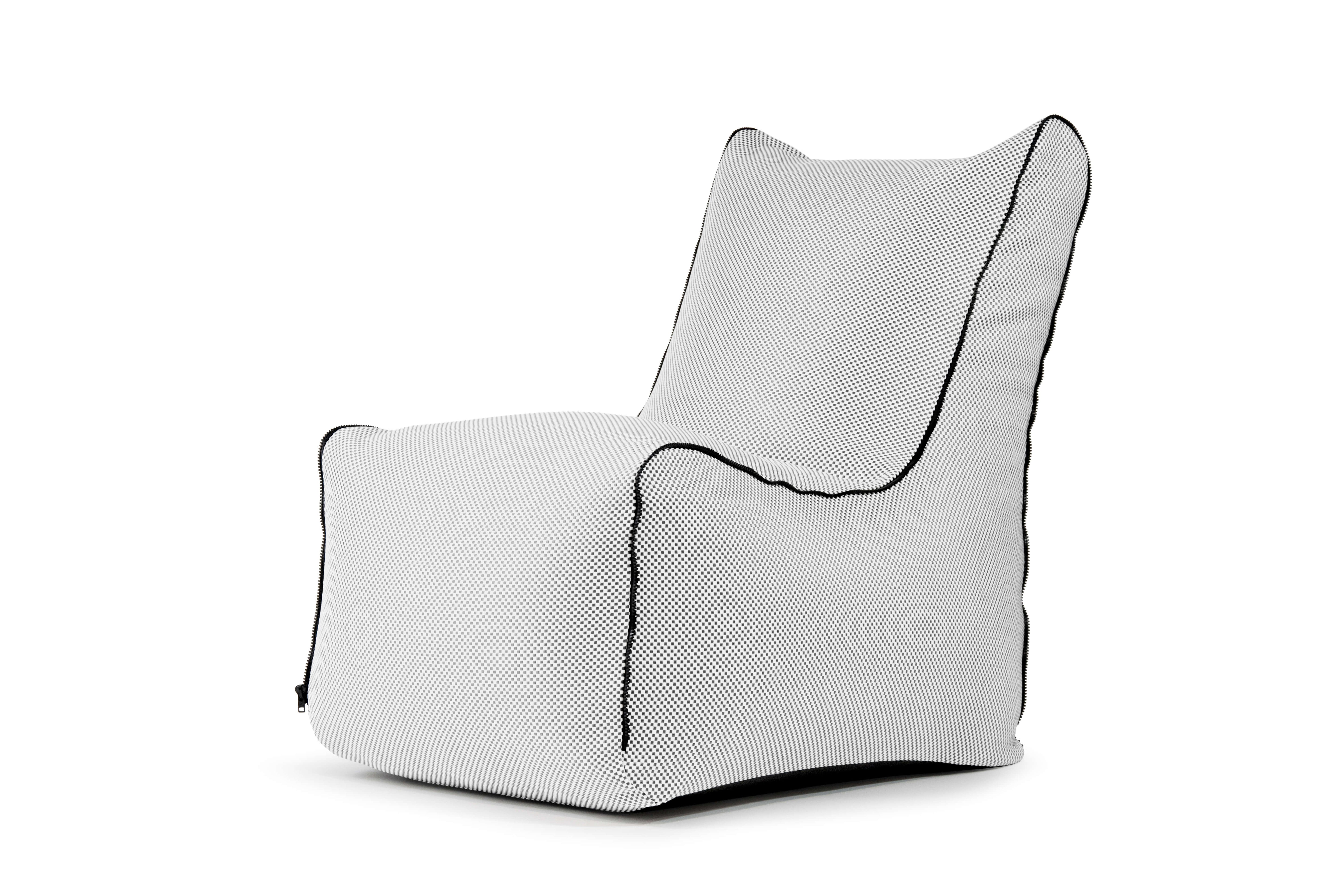 Bean bag Seat Zip Capri Light Grey