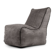 Bean bag Seat Zip Waves Dark Grey