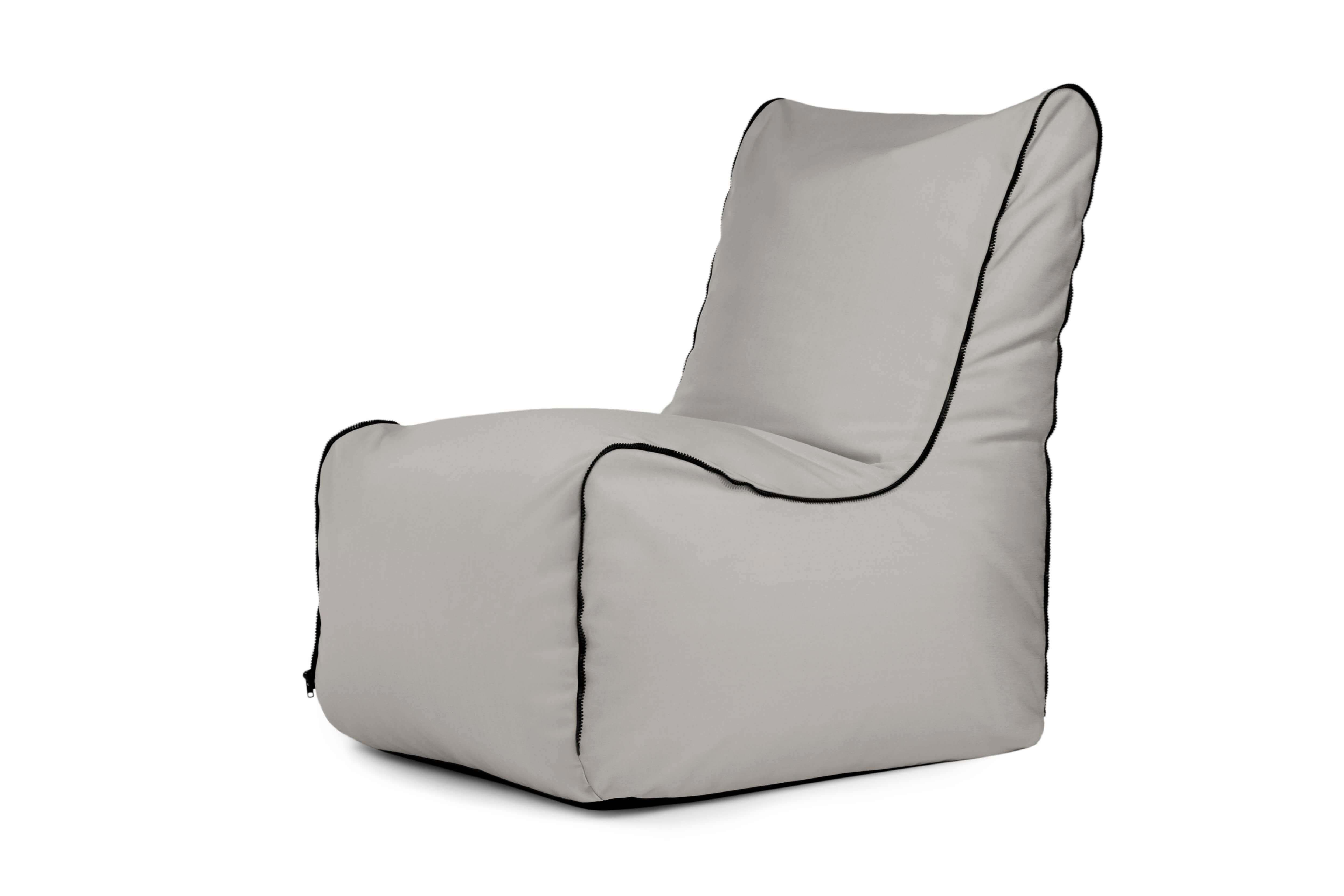 Bean bag Seat Zip Colorin White Grey