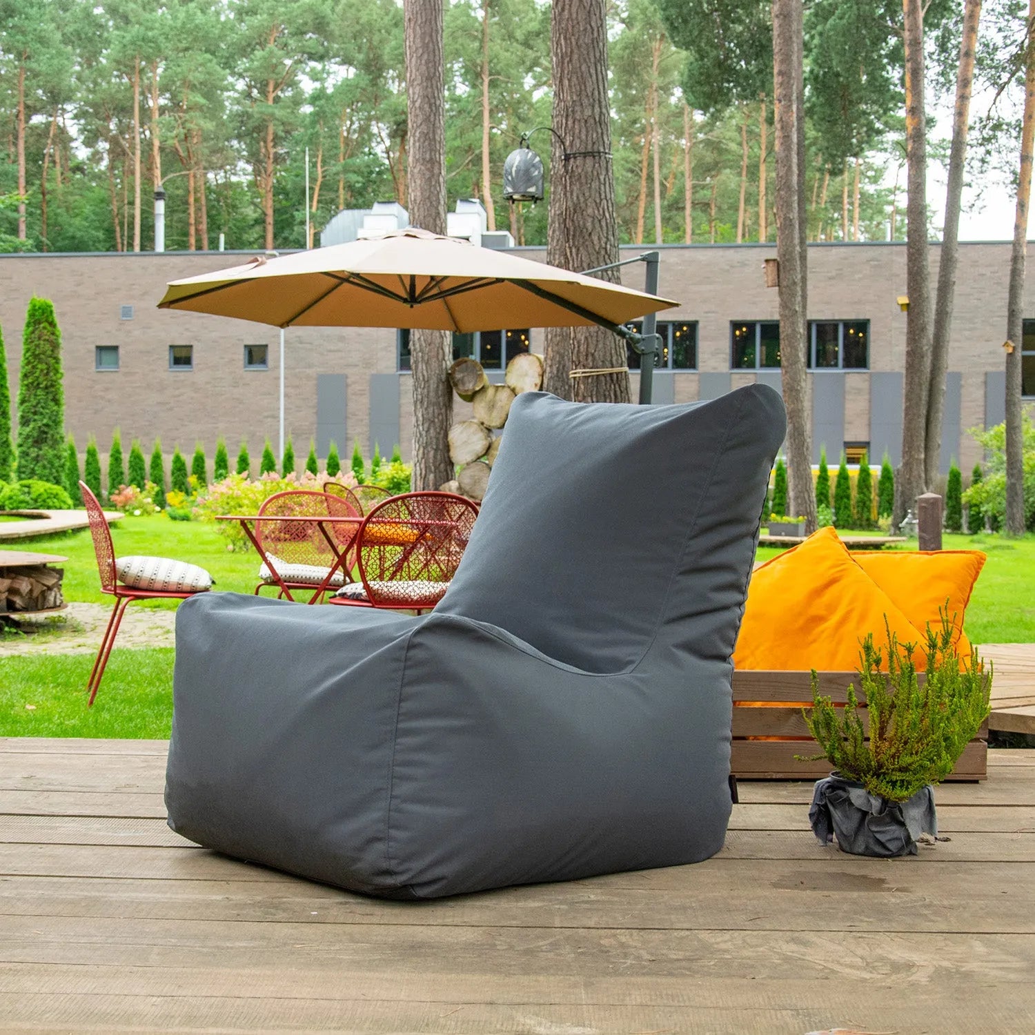 Sittsäck Fåtölj Seat Colorin Dark Grey