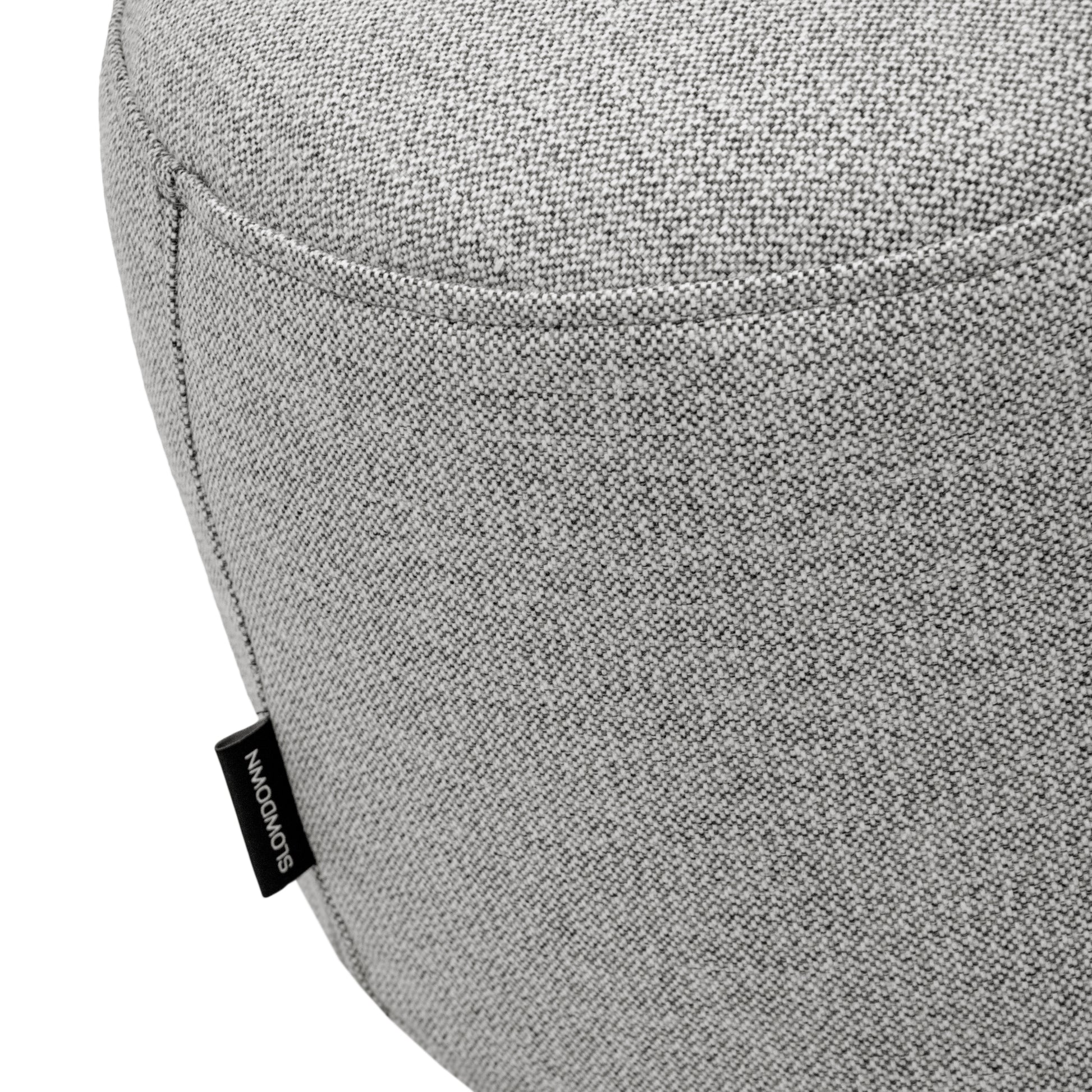 Sittpuff Fotpall Mini Dunẽs White Grey-Mini sittpuffar-Slowdown