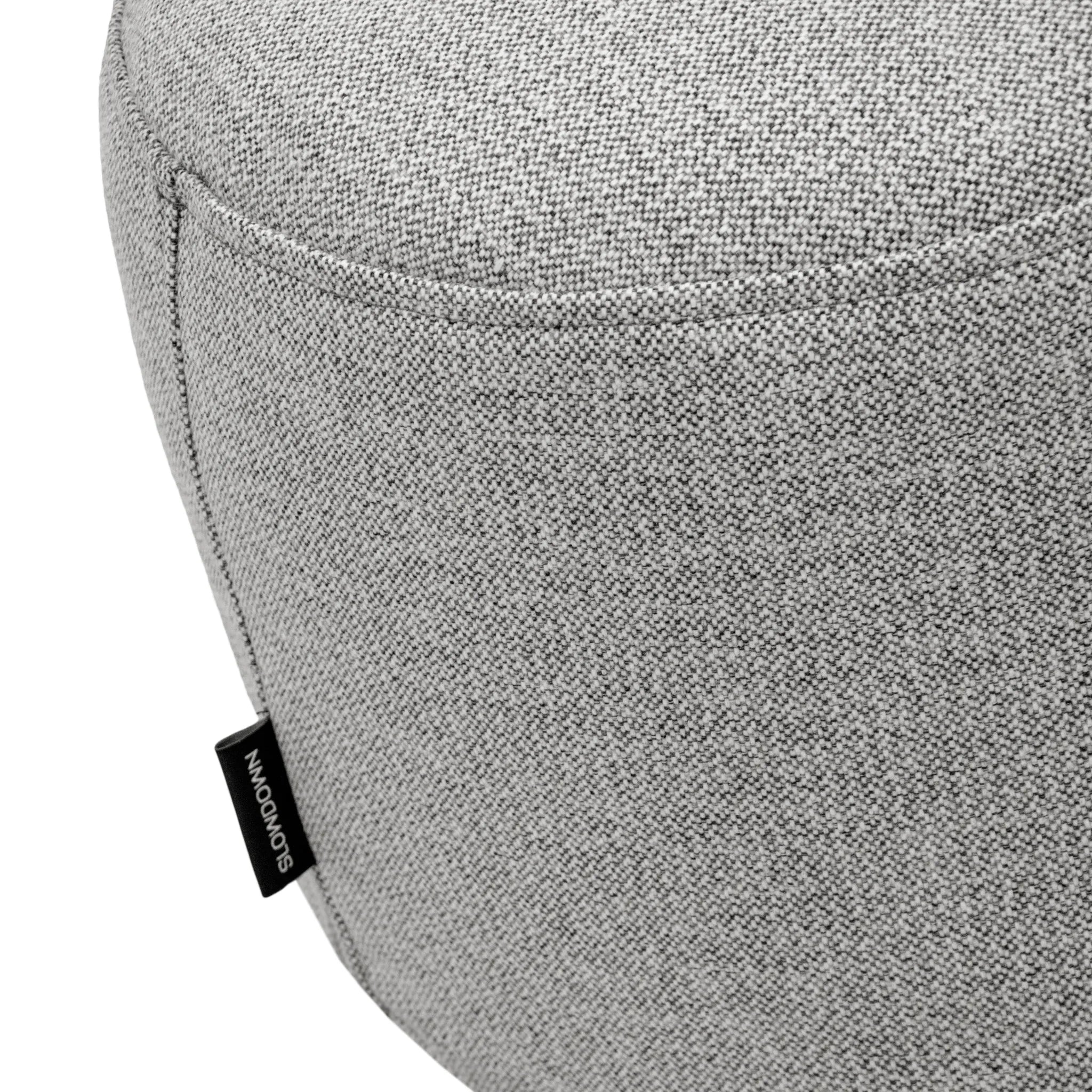 Sittpuff Fotpall Mini Dunẽs White Grey-Mini sittpuffar-Slowdown