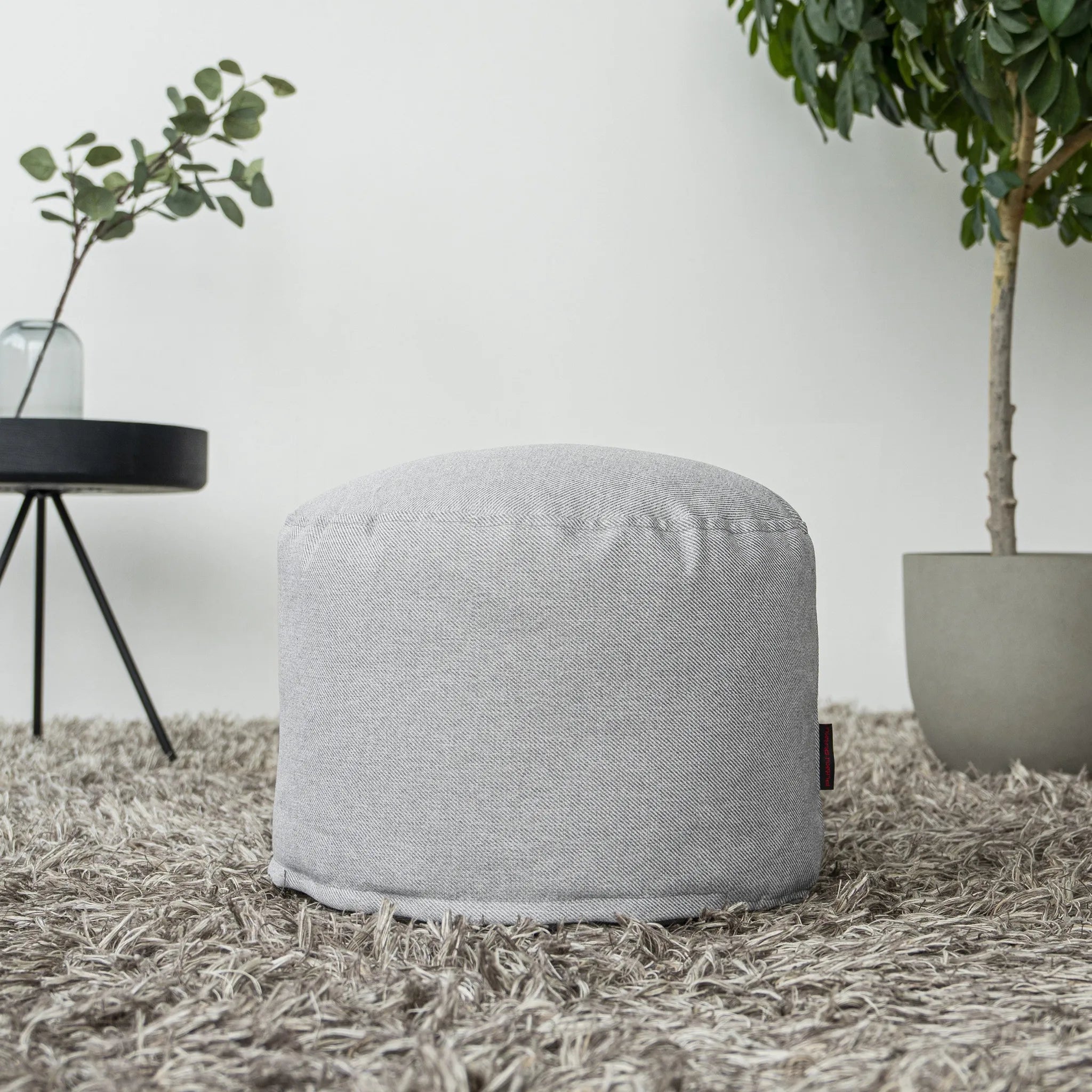 Sittpuff Fotpall Mini Riviera Light Grey-Bean bags-Slowdown