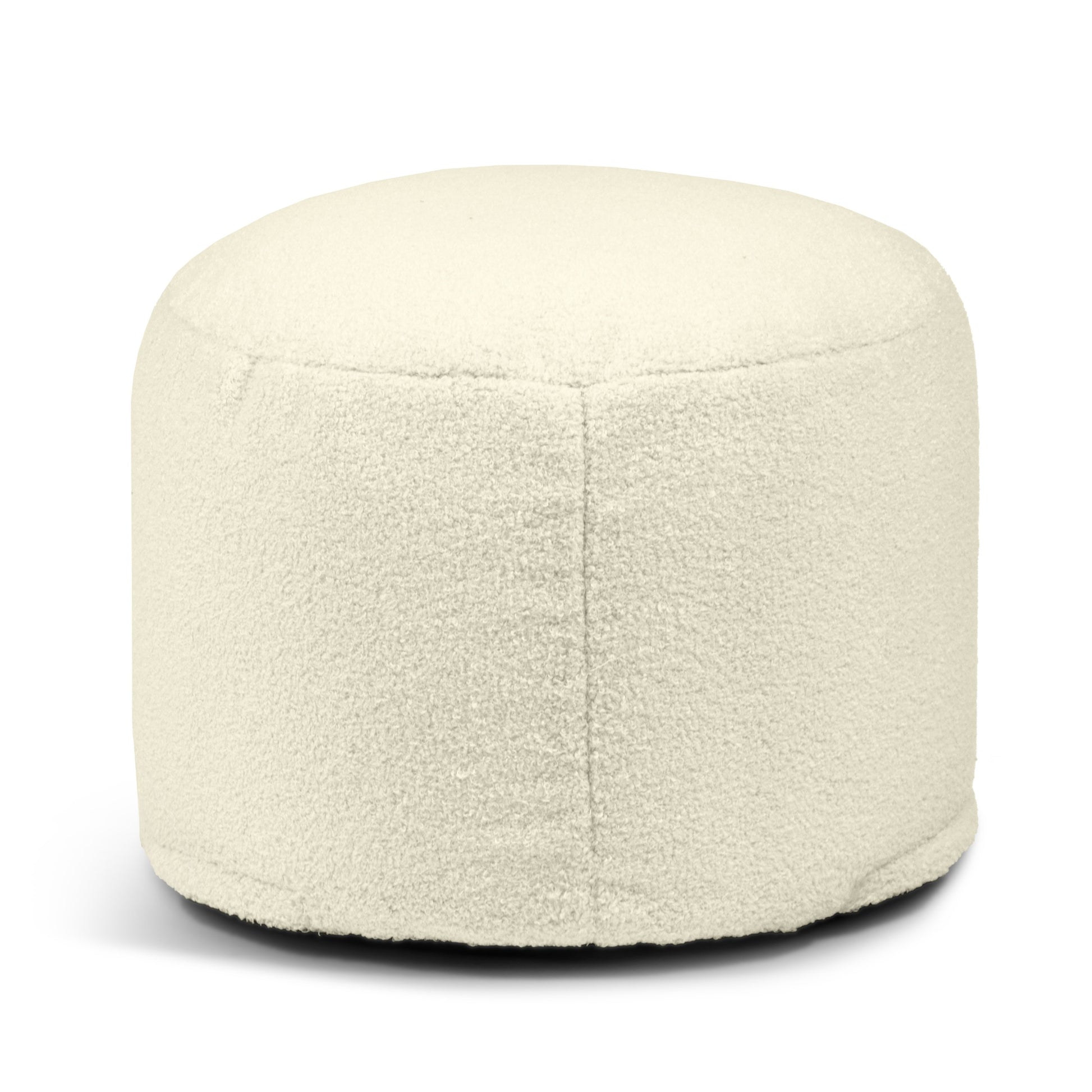 Sittpuff Fotpall Mini Teddy Cream-Mini sittpuffar-Slowdown