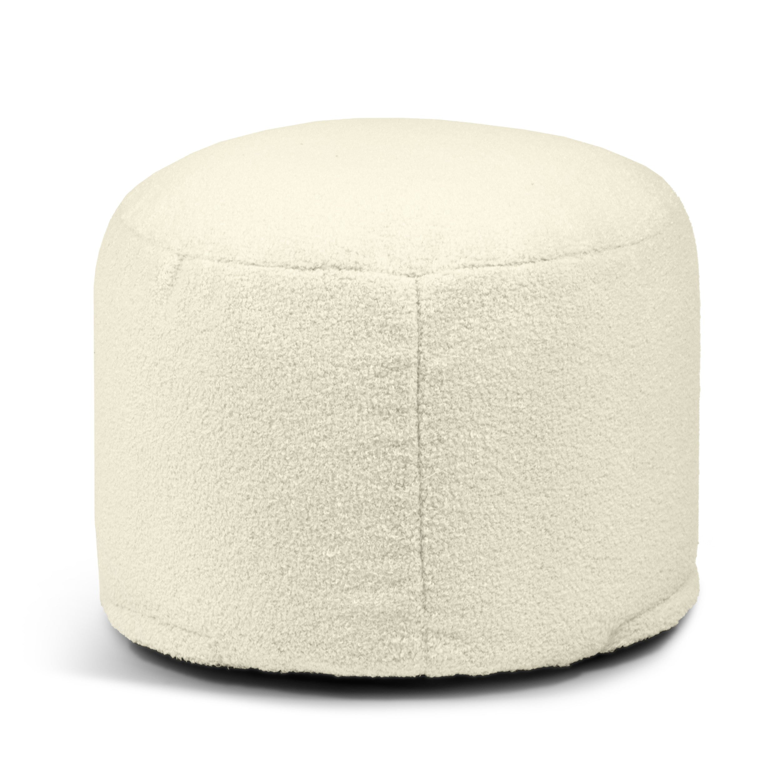 Sittpuff Fotpall Mini Teddy Cream-Mini sittpuffar-Slowdown