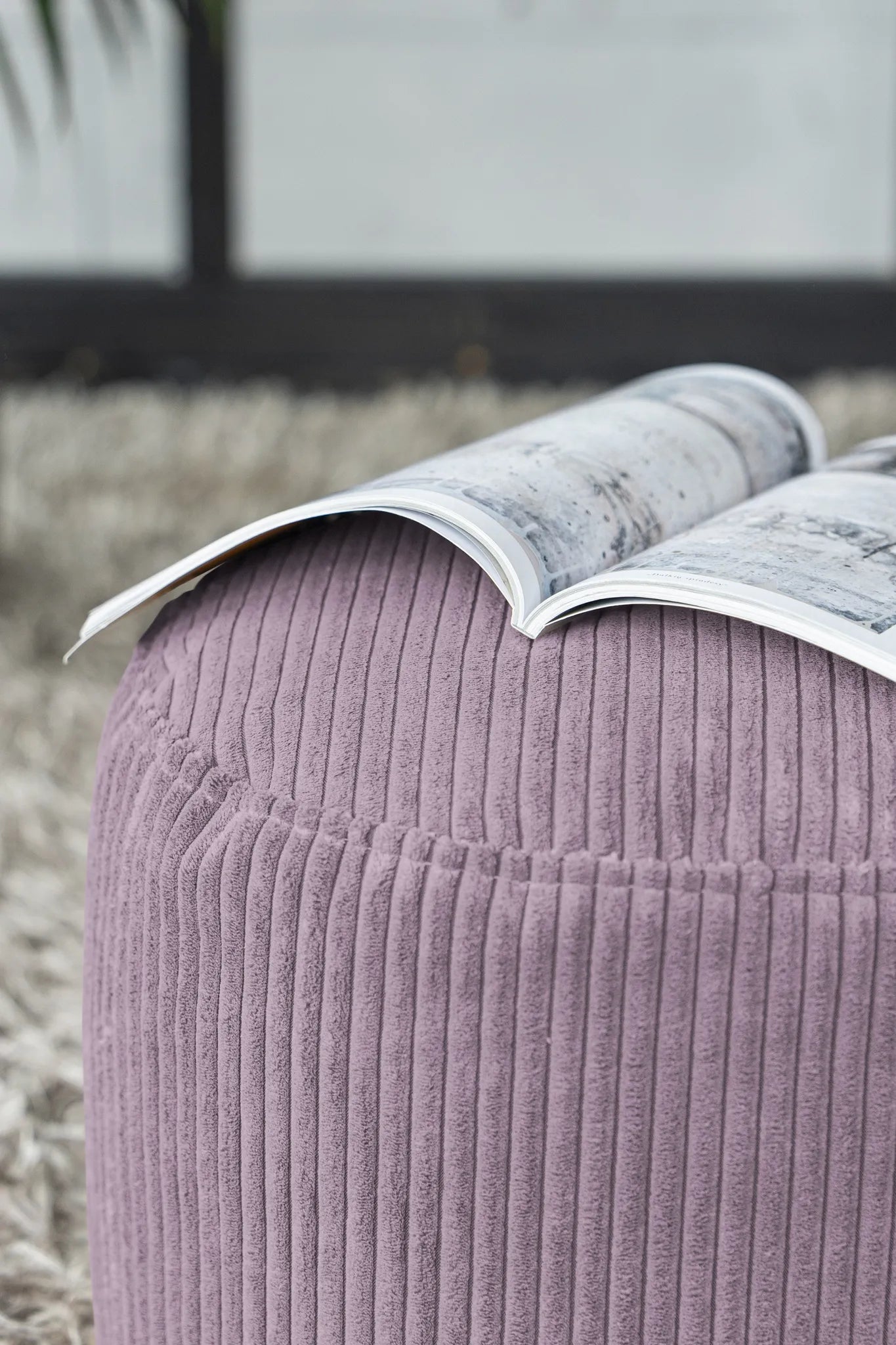 Sittpuff Fotpall Mini Waves Lilac-Mini sittpuffar-Slowdown