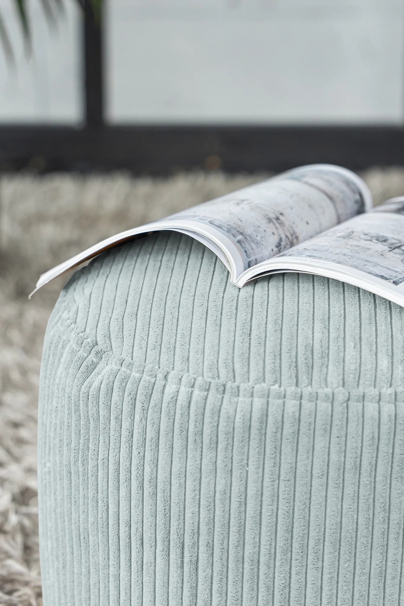 Sittpuff Fotpall Mini Waves Mint-Mini sittpuffar-Slowdown