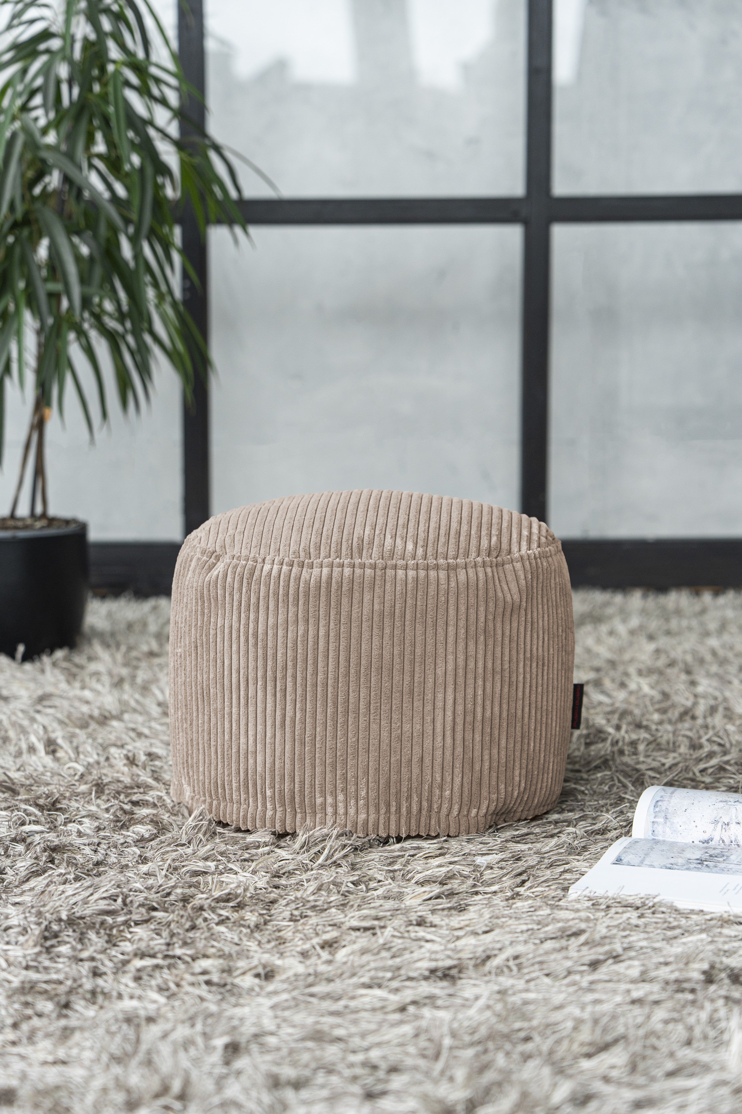 Sittpuff Fotpall Mini Waves Sand-Mini sittpuffar-Slowdown