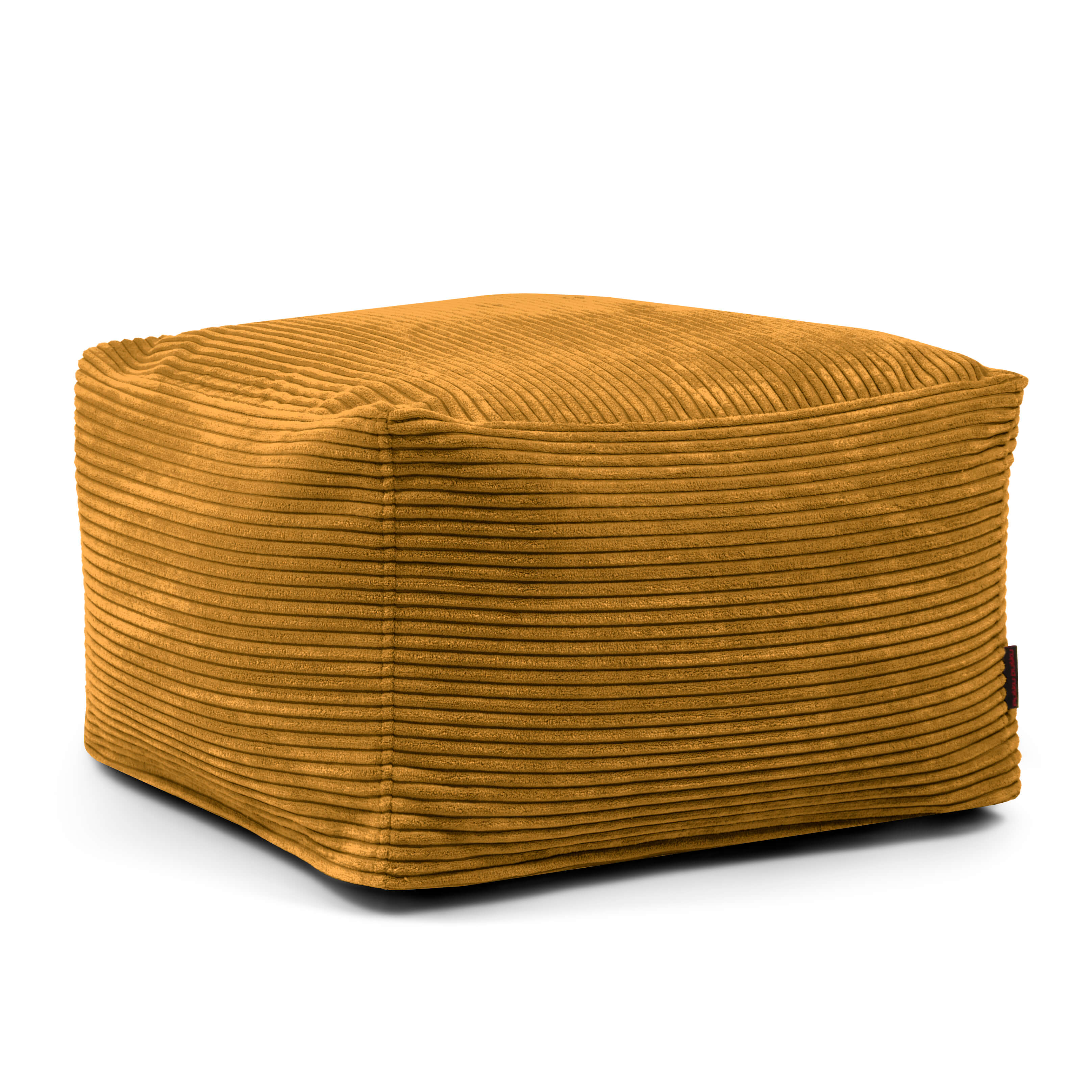 Pouf Softbox Waves Mustard