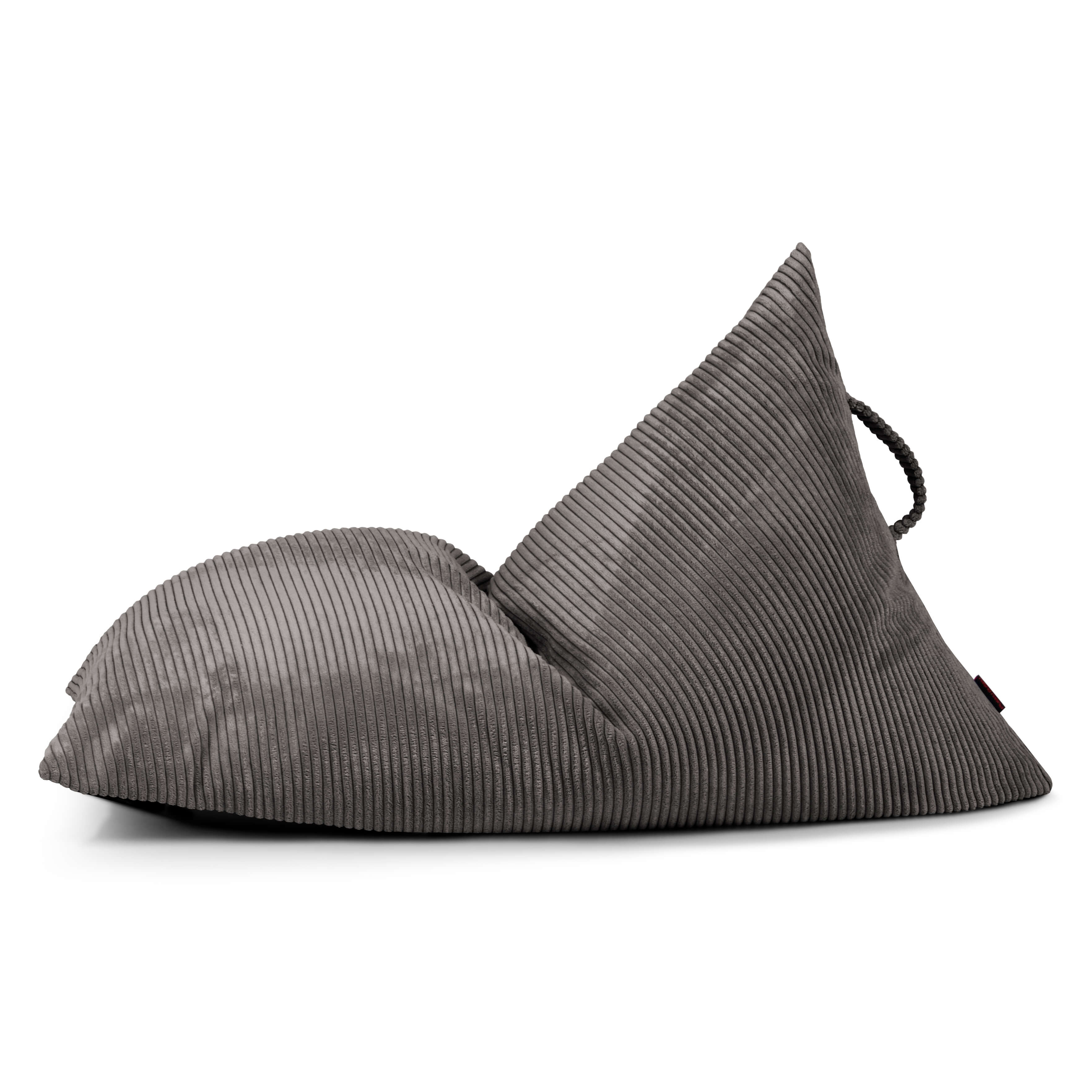 Sittsäck Barnfåtölj Razzy Waves Dark Grey perfekt för barnens äventyr och lek i begränsade utrymmen.