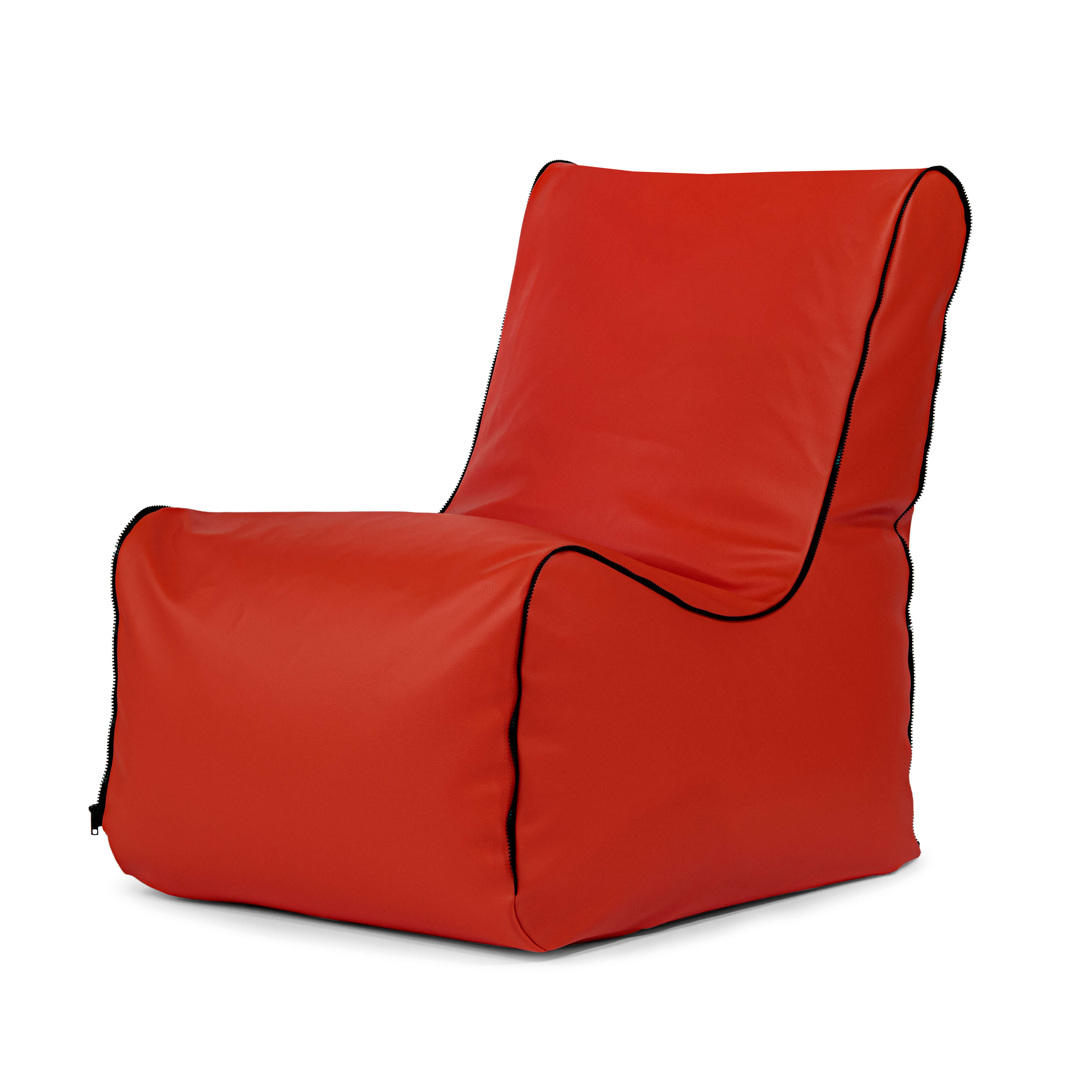 Bean bag Seat Zip Outside Dark Red