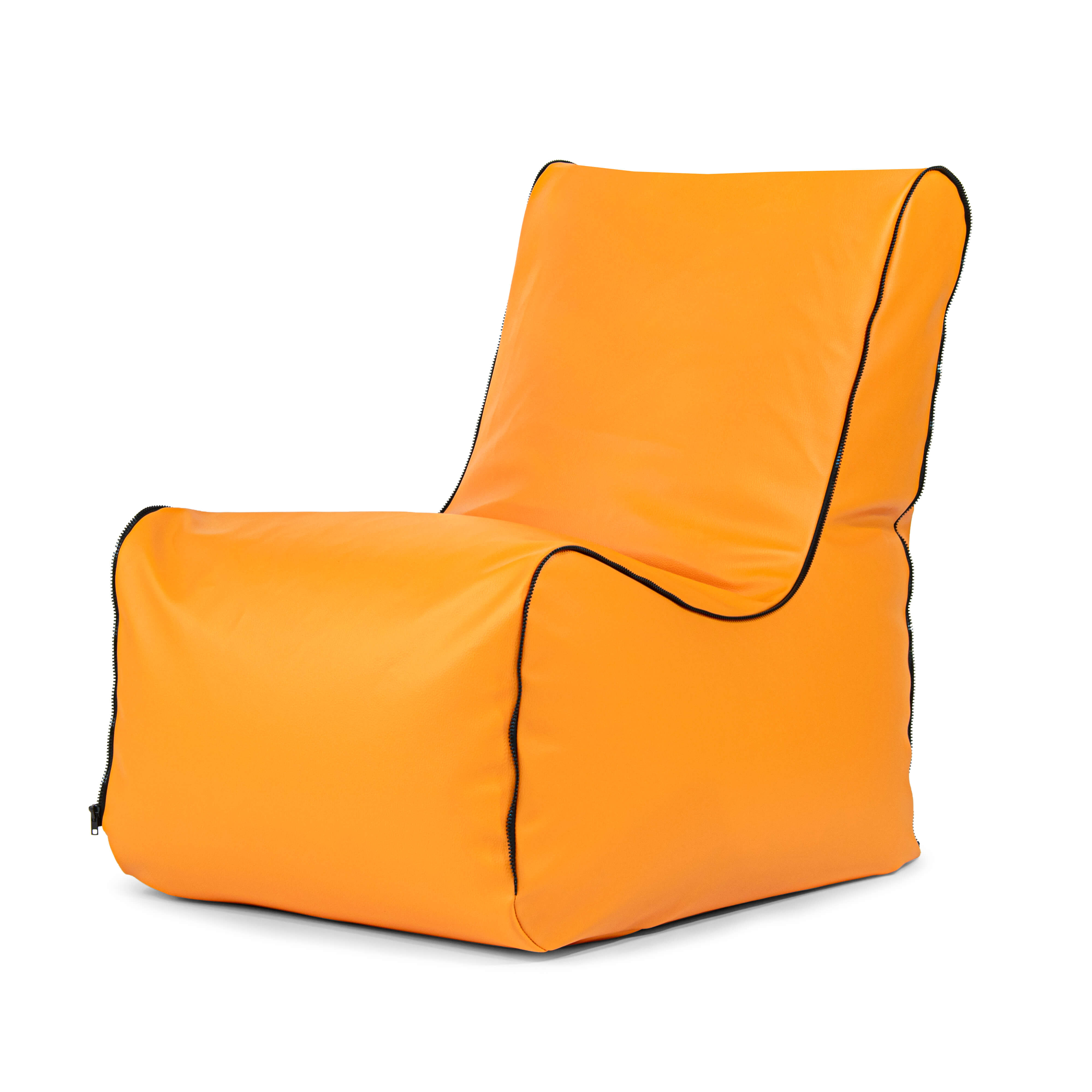 Bean bag Seat Zip Outside Orange