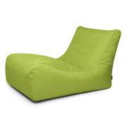Kiwi-grön sittsäcksfåtölj Lounge 100 OX med bred rygg och bekväm design.