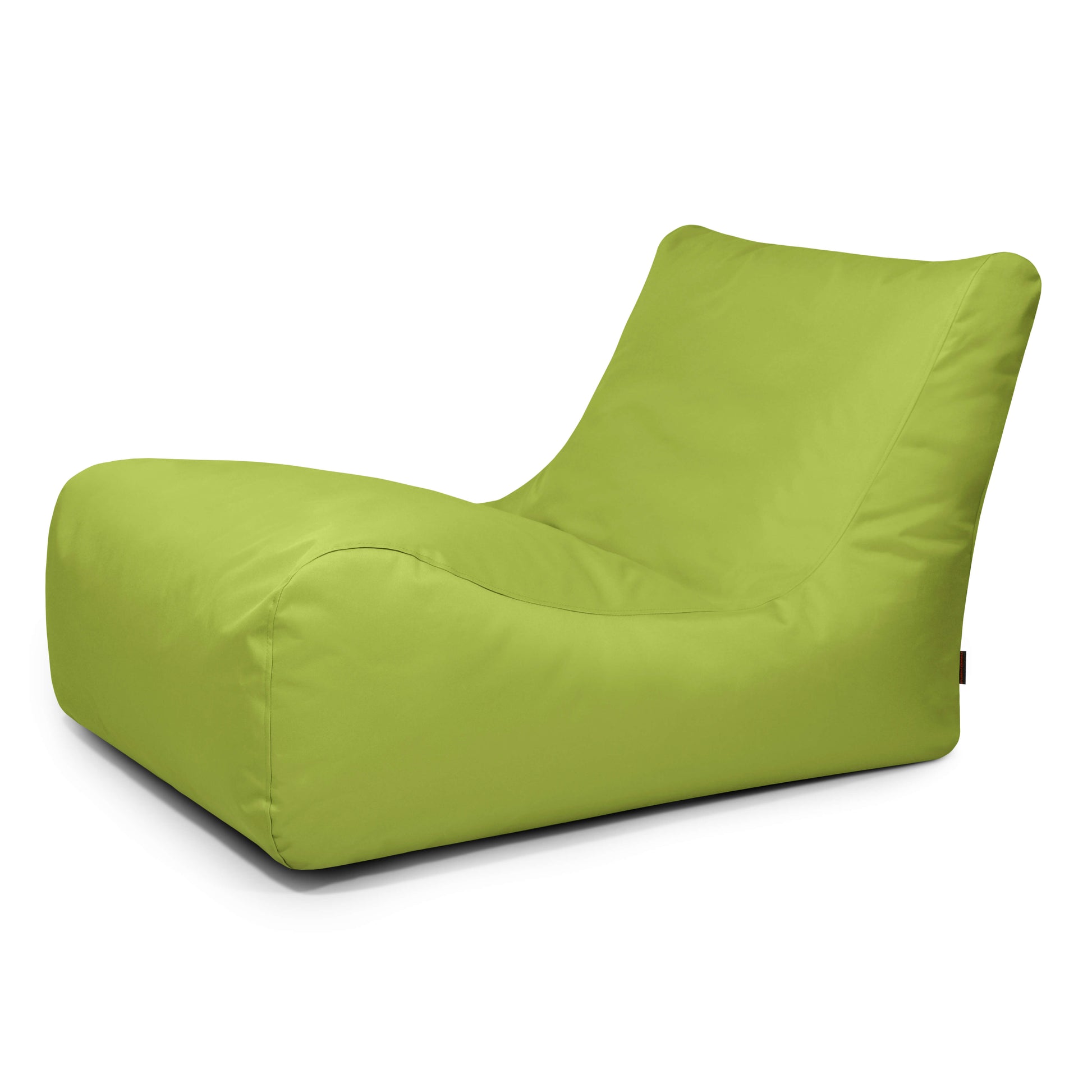 Kiwi-grön sittsäcksfåtölj Lounge 100 OX med bred rygg och bekväm design.