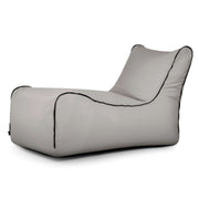 Bean bag Lounge Zip Colorin White Grey