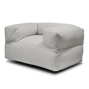 Sittsäck MooG Teddy White Grey-Bean bags-Slowdown