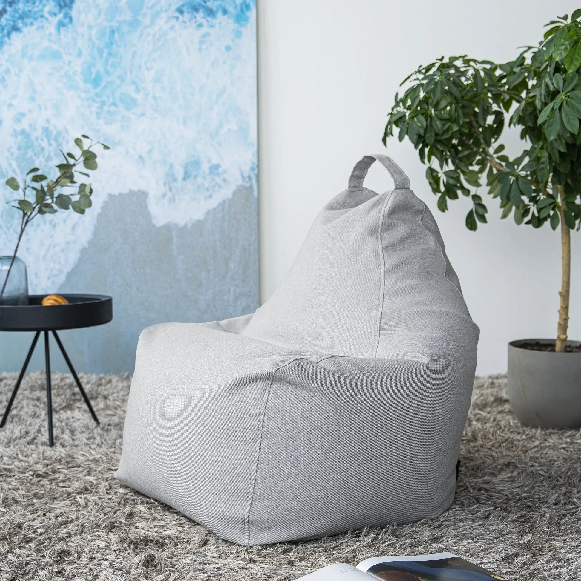 sittsäck ljus grå 