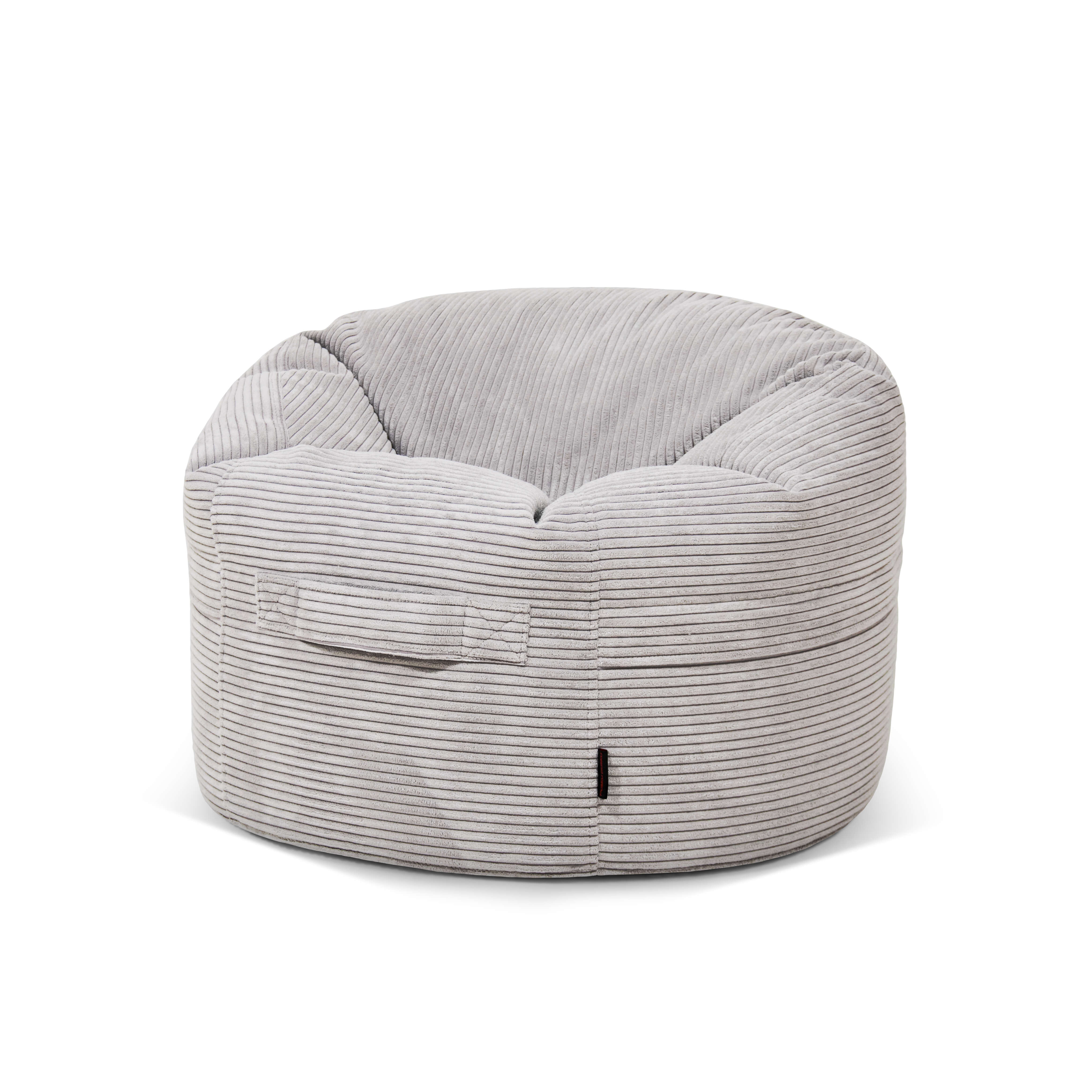 Bean bag Roll 80 Waves White Grey