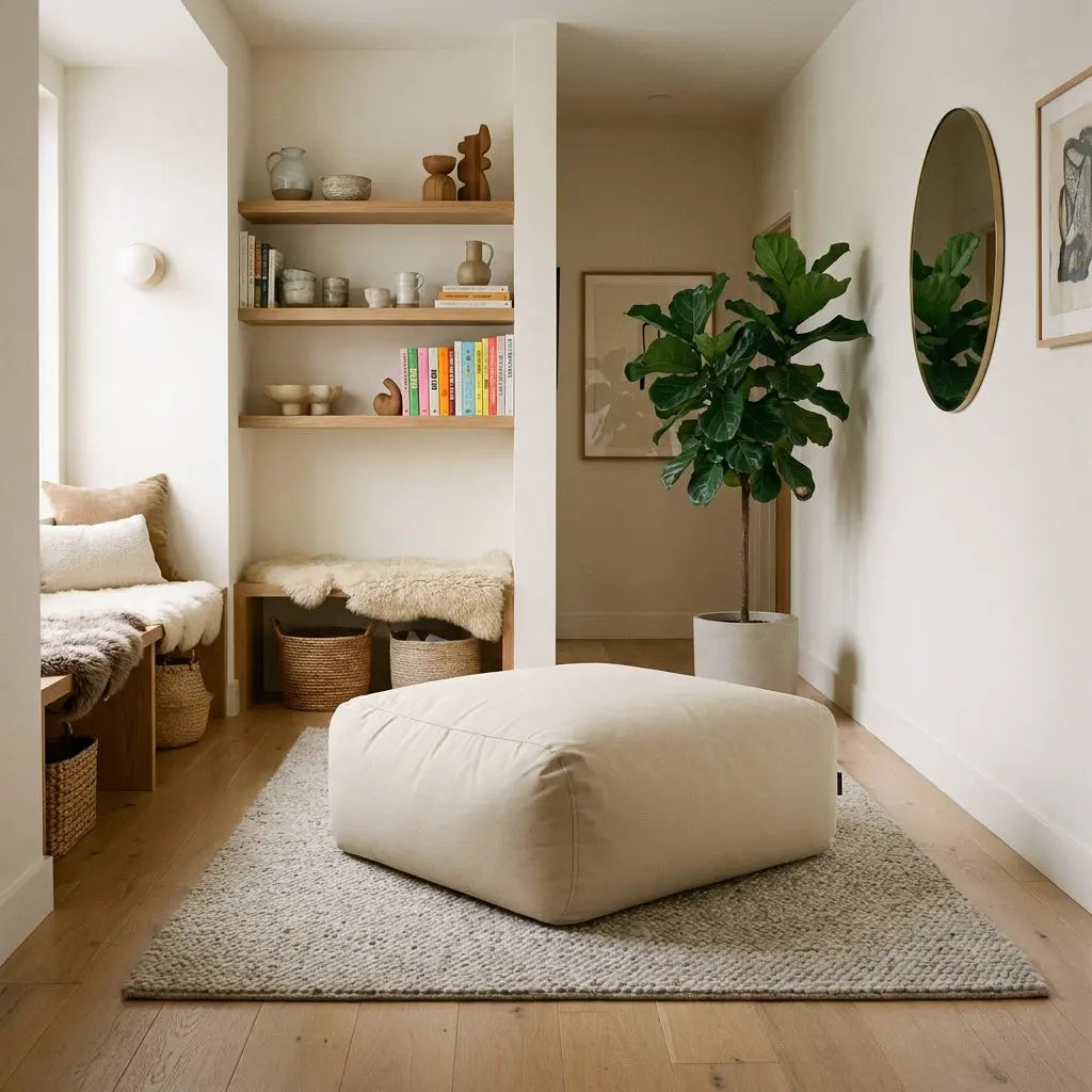 Sittsäck Tube Sittpuff 80 Colorin Ivory