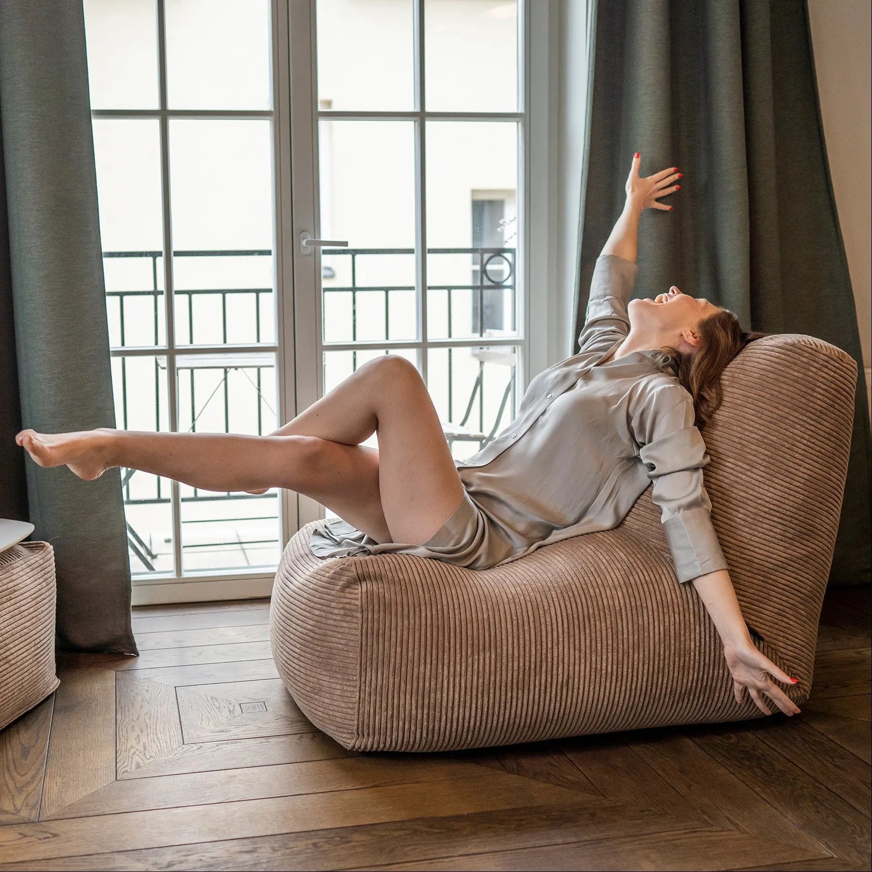 Sittsäck Tube Waves Sand-Bean bags-Slowdown