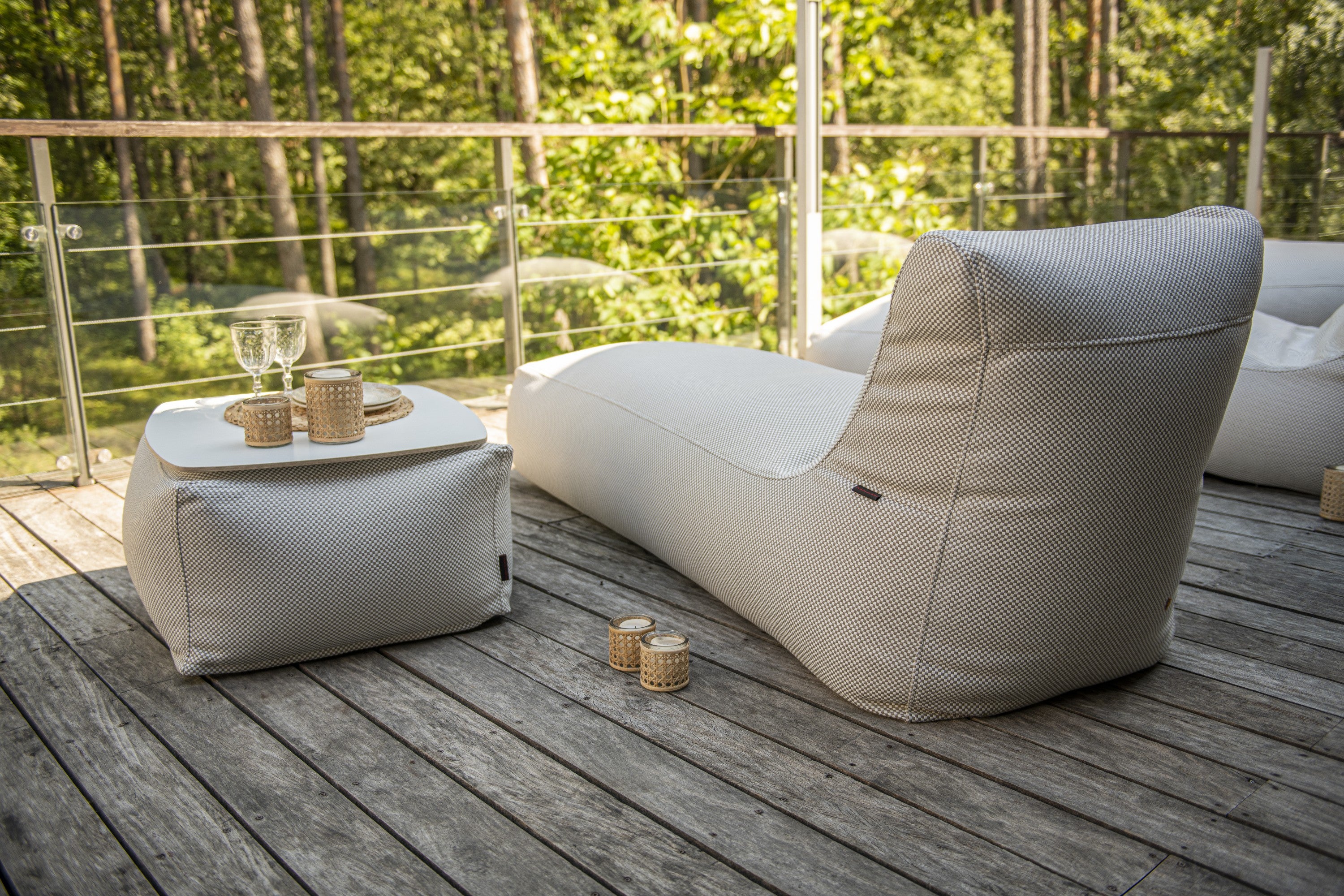 Sittsäck solsäng - solsäng Capri Beige-Bean bags-Slowdown