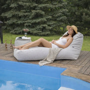 Sittsäck solsäng - solsäng Capri Grey-Bean bags-Slowdown