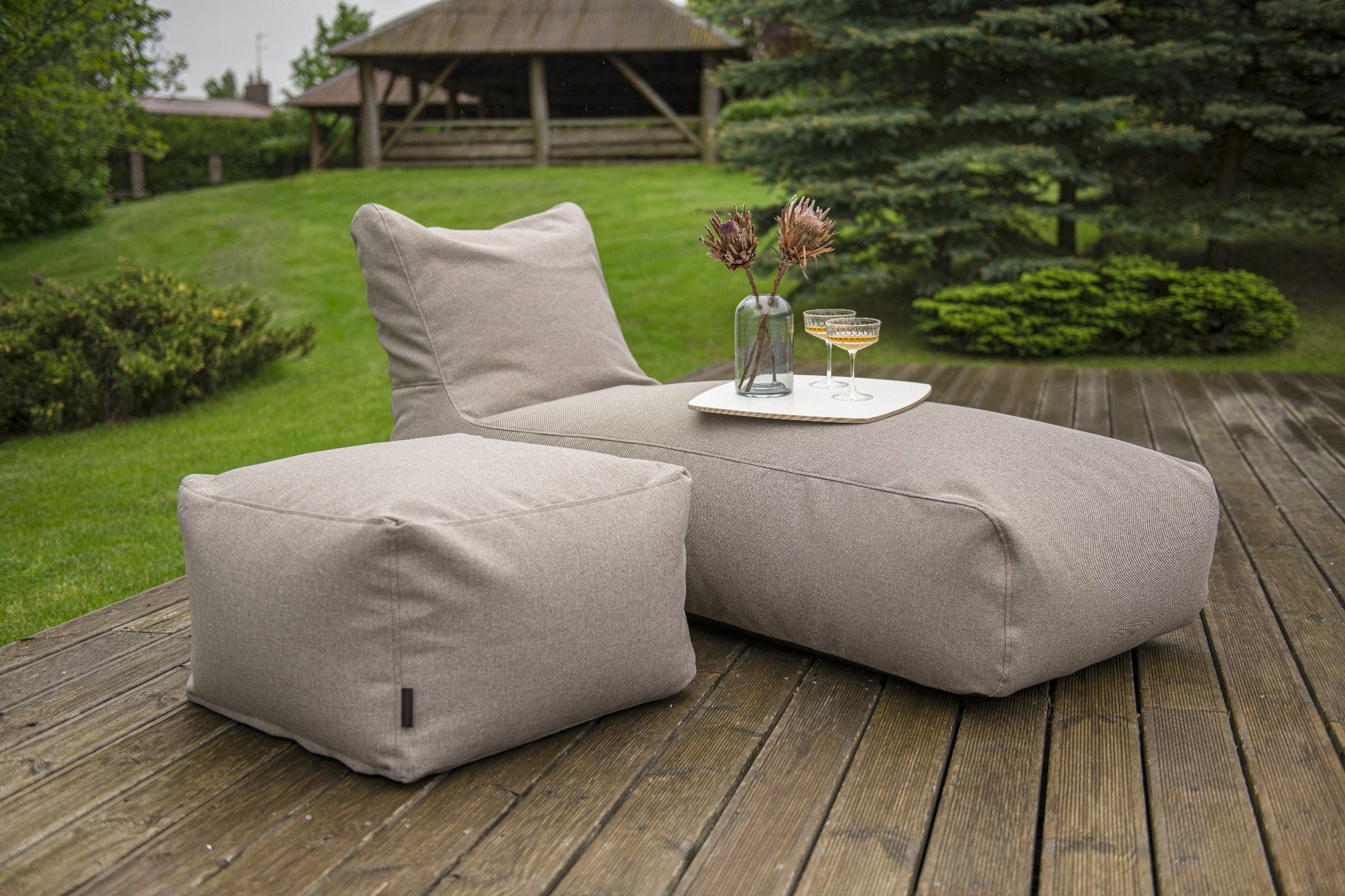 Sittsäck solsäng - solsäng Riviera Cacao-Bean bags-Slowdown