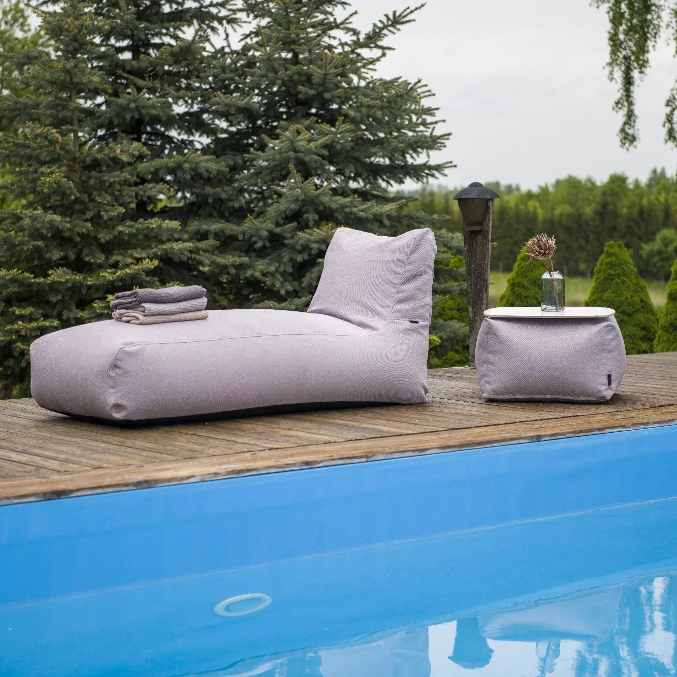 Sittsäck solsäng - solsäng Riviera Flamingo Pink-Bean bags-Slowdown